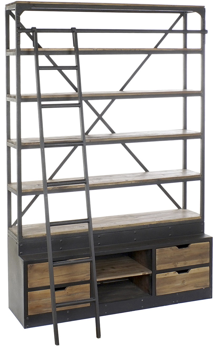 Libreria pino 160x45x243 105,00 escalera incluida