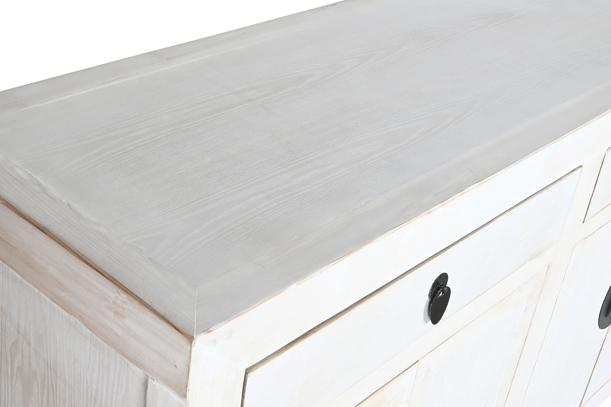 Buffet madera reciclada metal 220x45x86