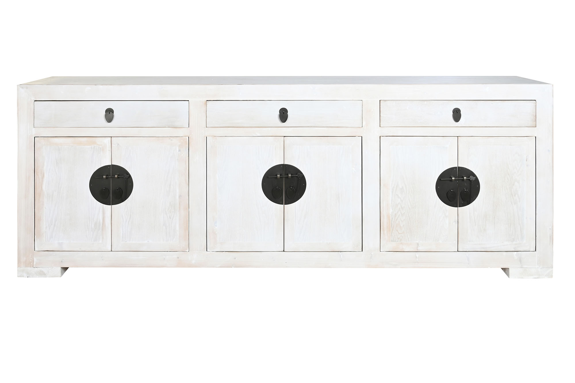 Buffet madera reciclada metal 220x45x86