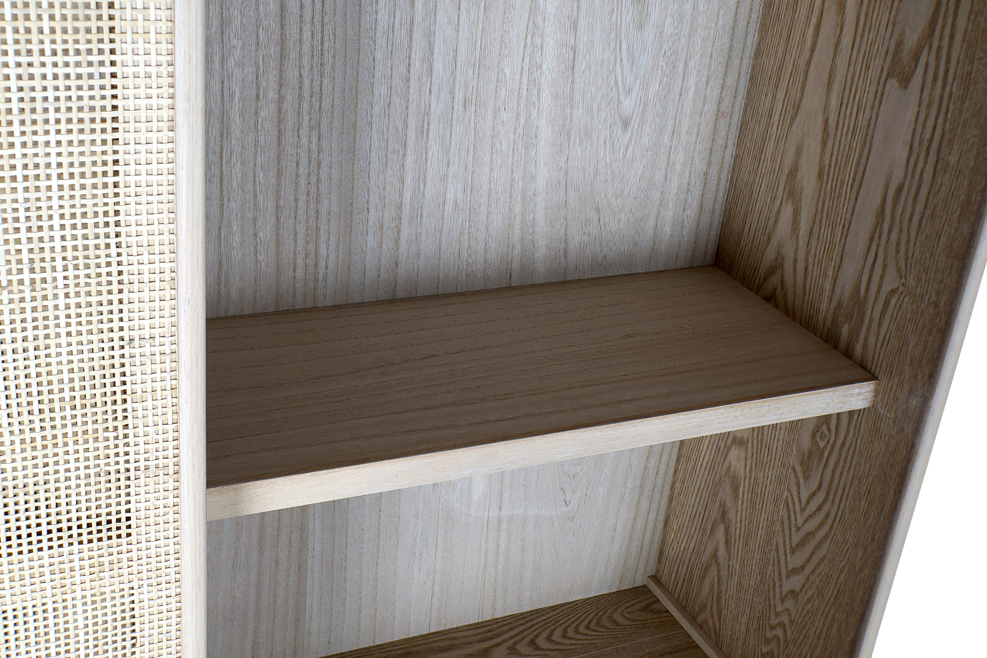 Vitrina paulownia mdf 120x38,5x196 rejilla natural