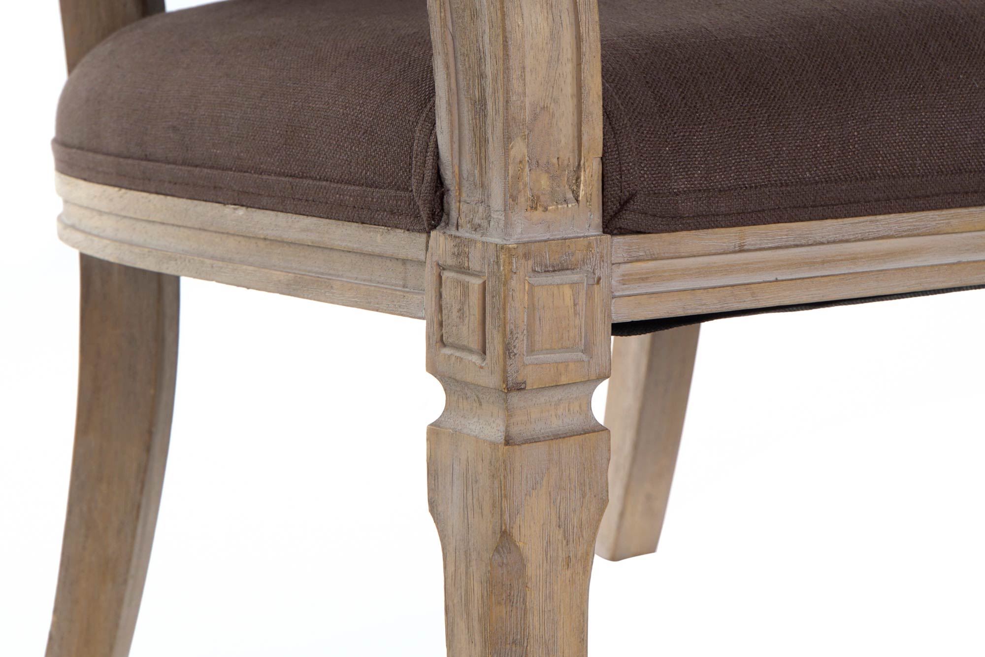 Sofa lino rubberwood 122x69x72 2 plazas marron