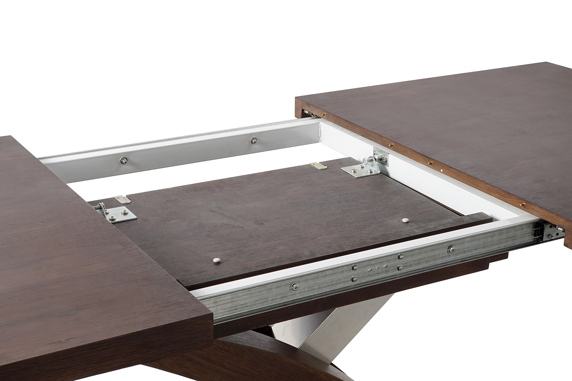 Mesa acero mdf 160x90x77 220cm extensible