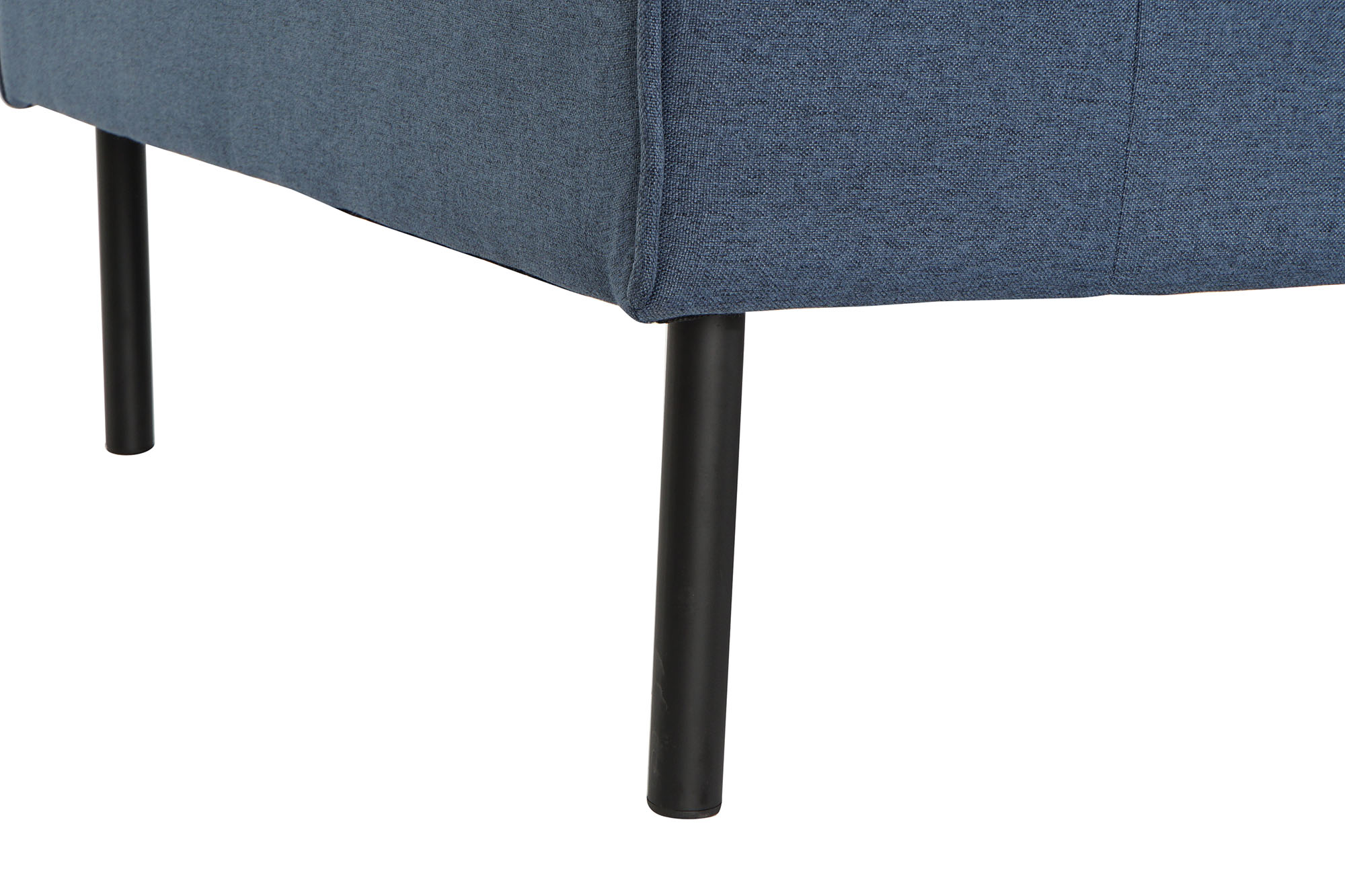 Sofa poliester metal 197x82x90 azul marino