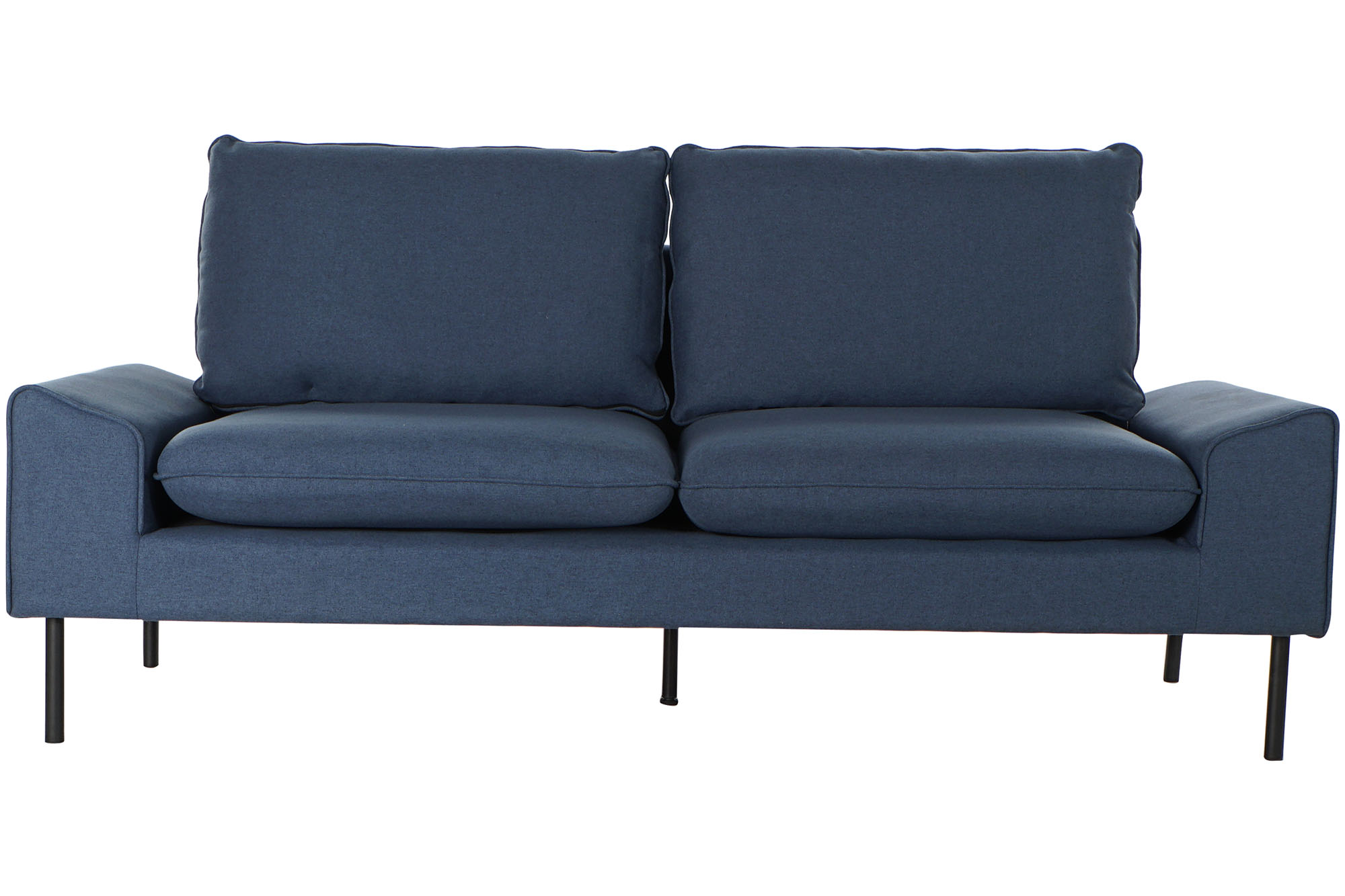 Sofa poliester metal 197x82x90 azul marino