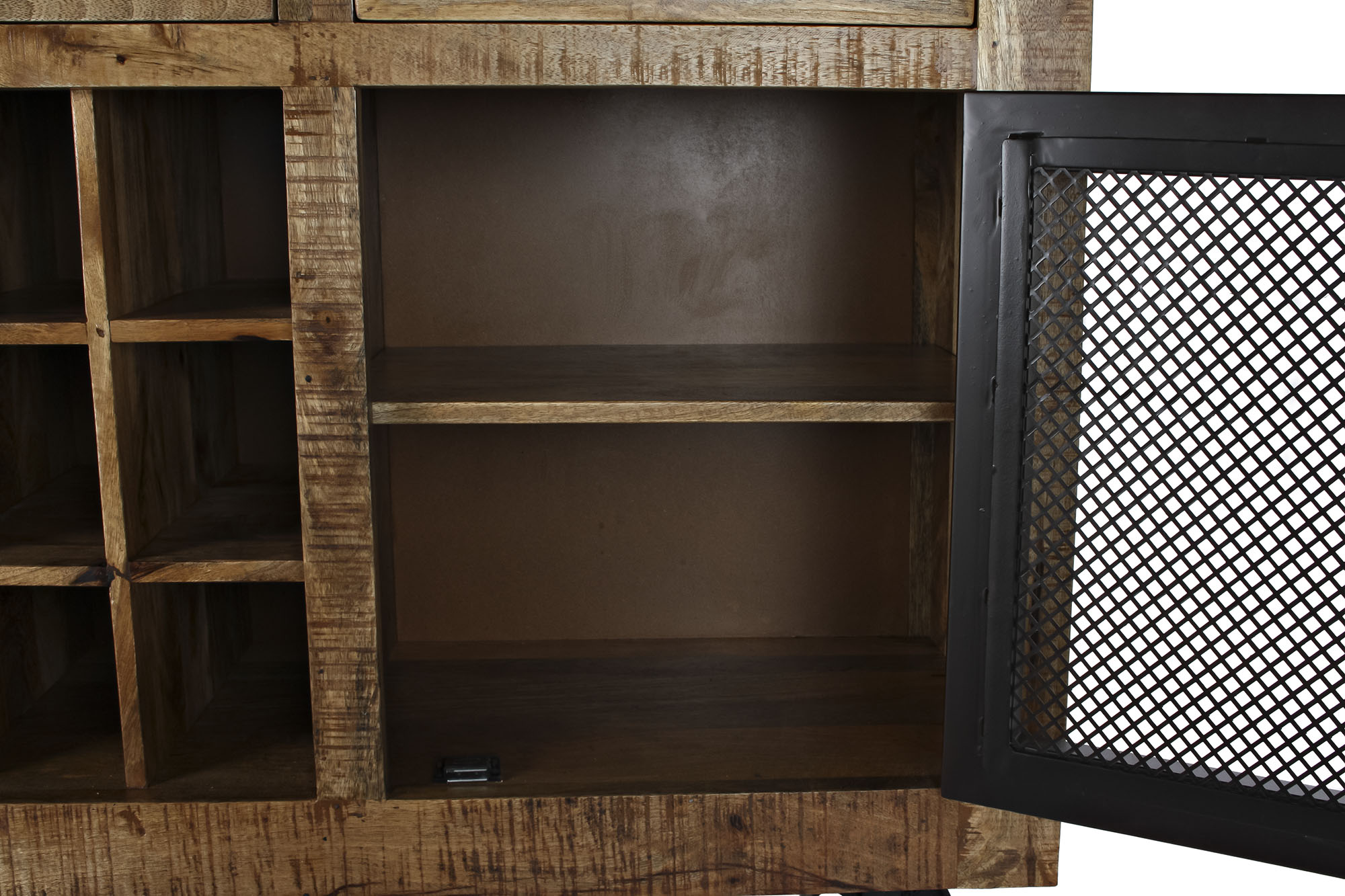 Buffet mango metal 150x43x90 botellero