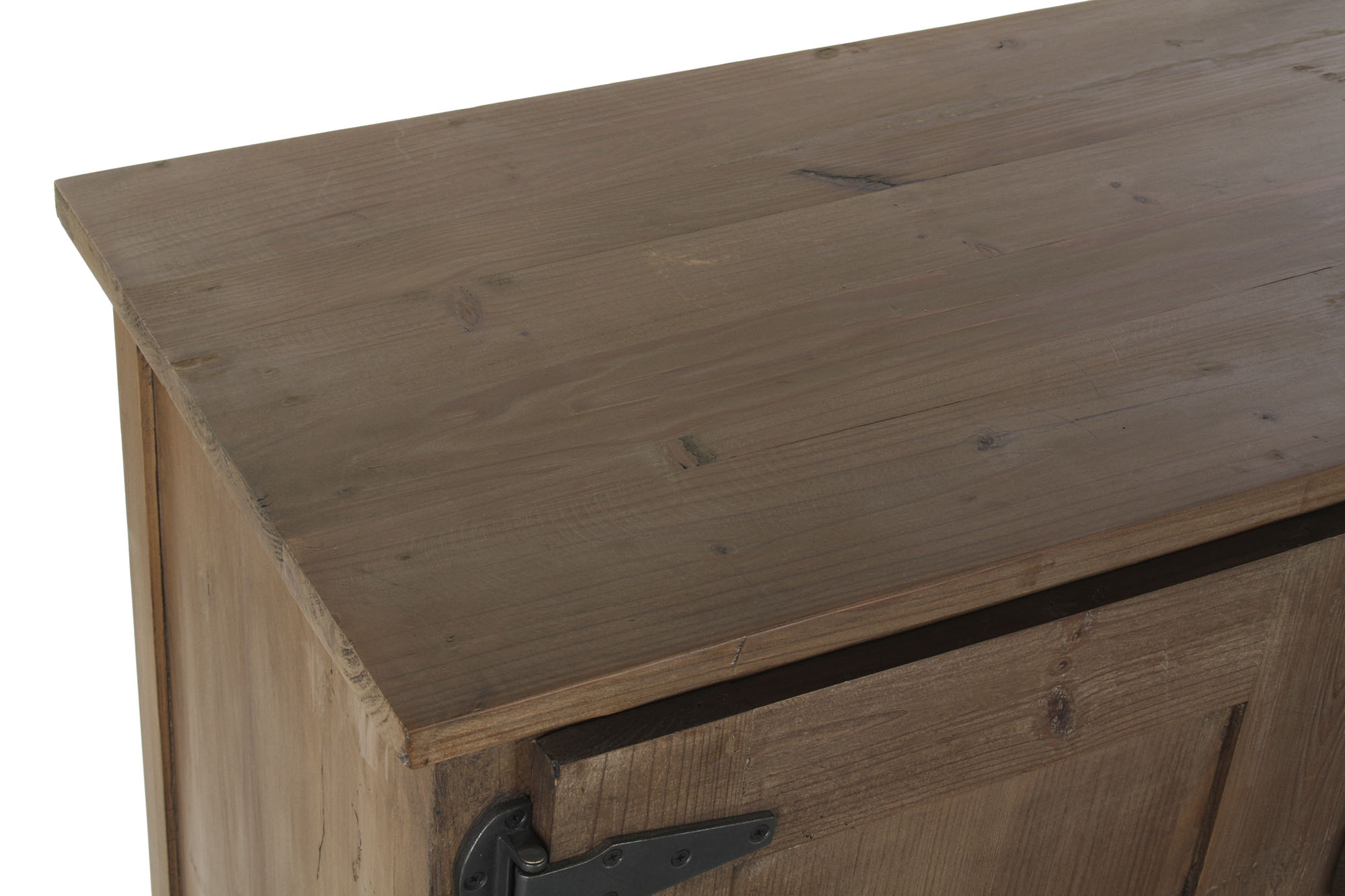 Buffet pino reciclado metal 160x45x85 natural
