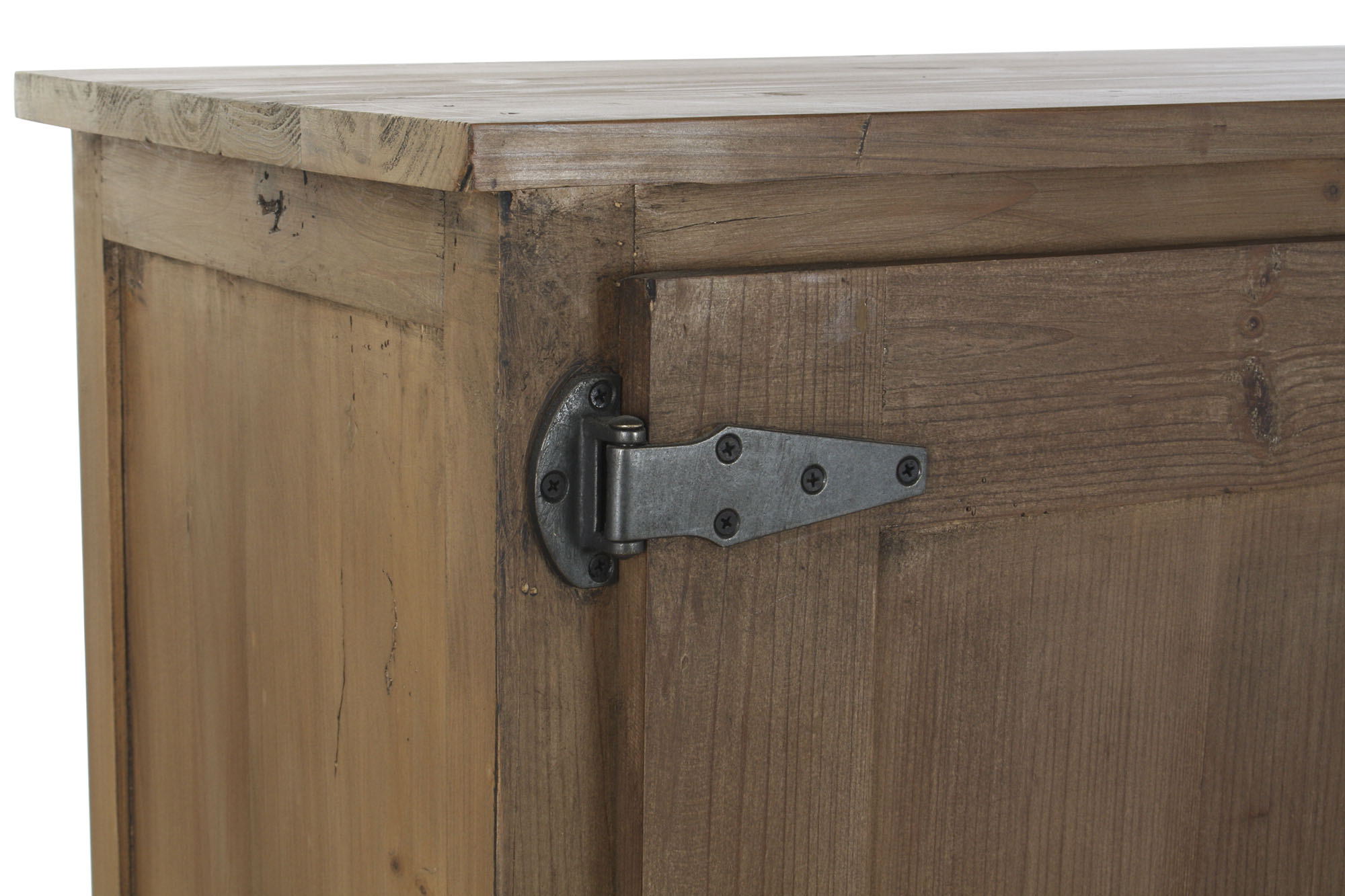 Buffet pino reciclado metal 160x45x85 natural