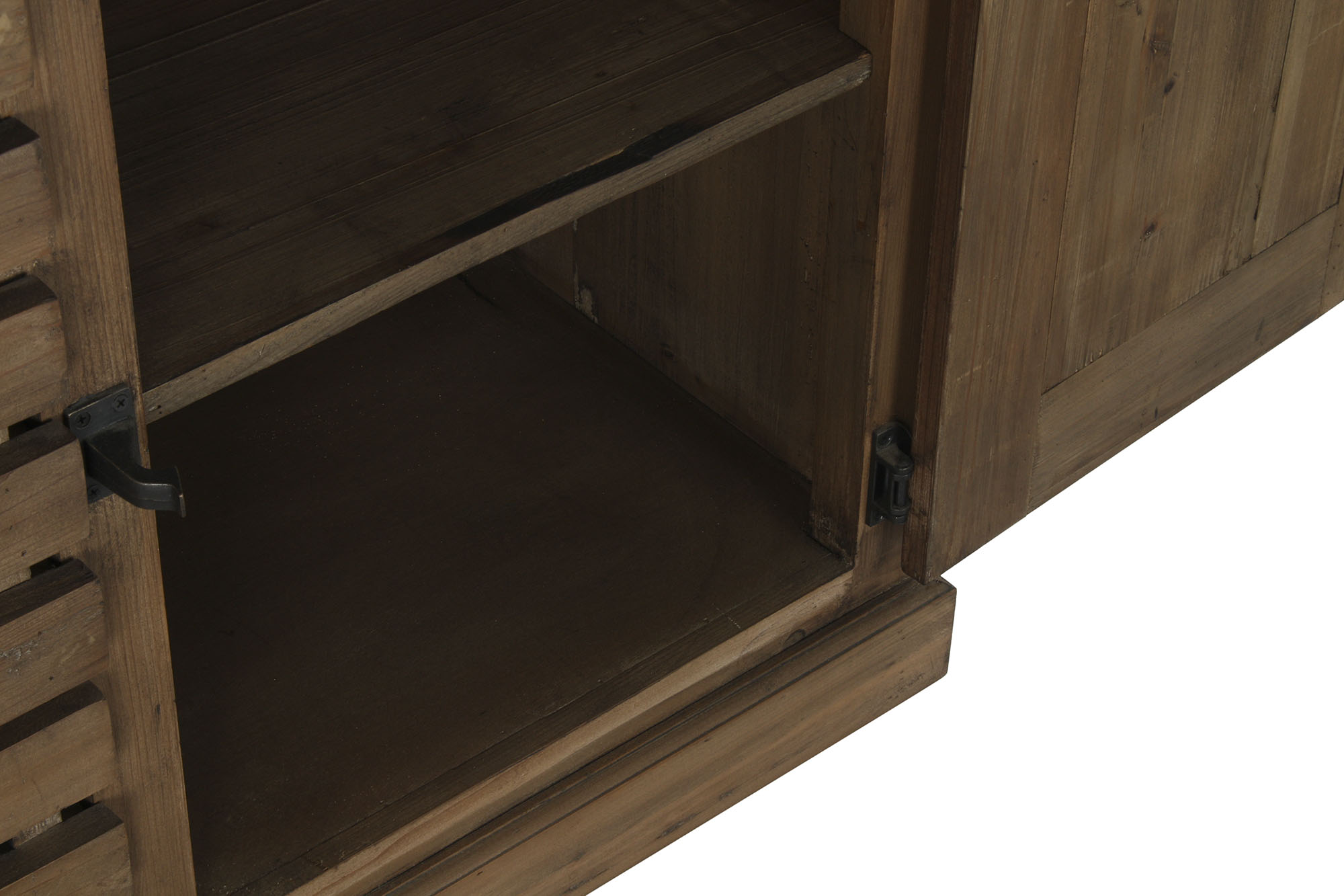 Buffet pino reciclado metal 160x45x85 natural