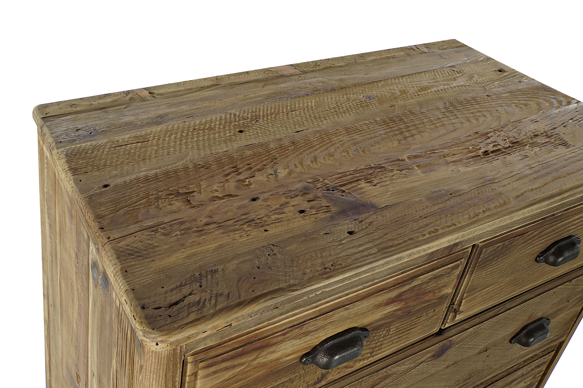 Cajonera madera reciclada 90x48x100 natural