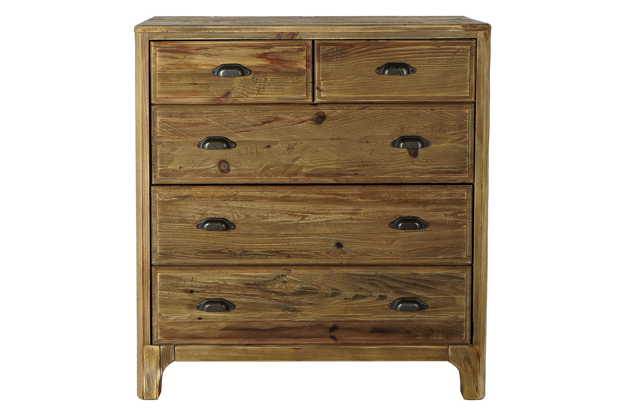 Cajonera madera reciclada 90x48x100 natural