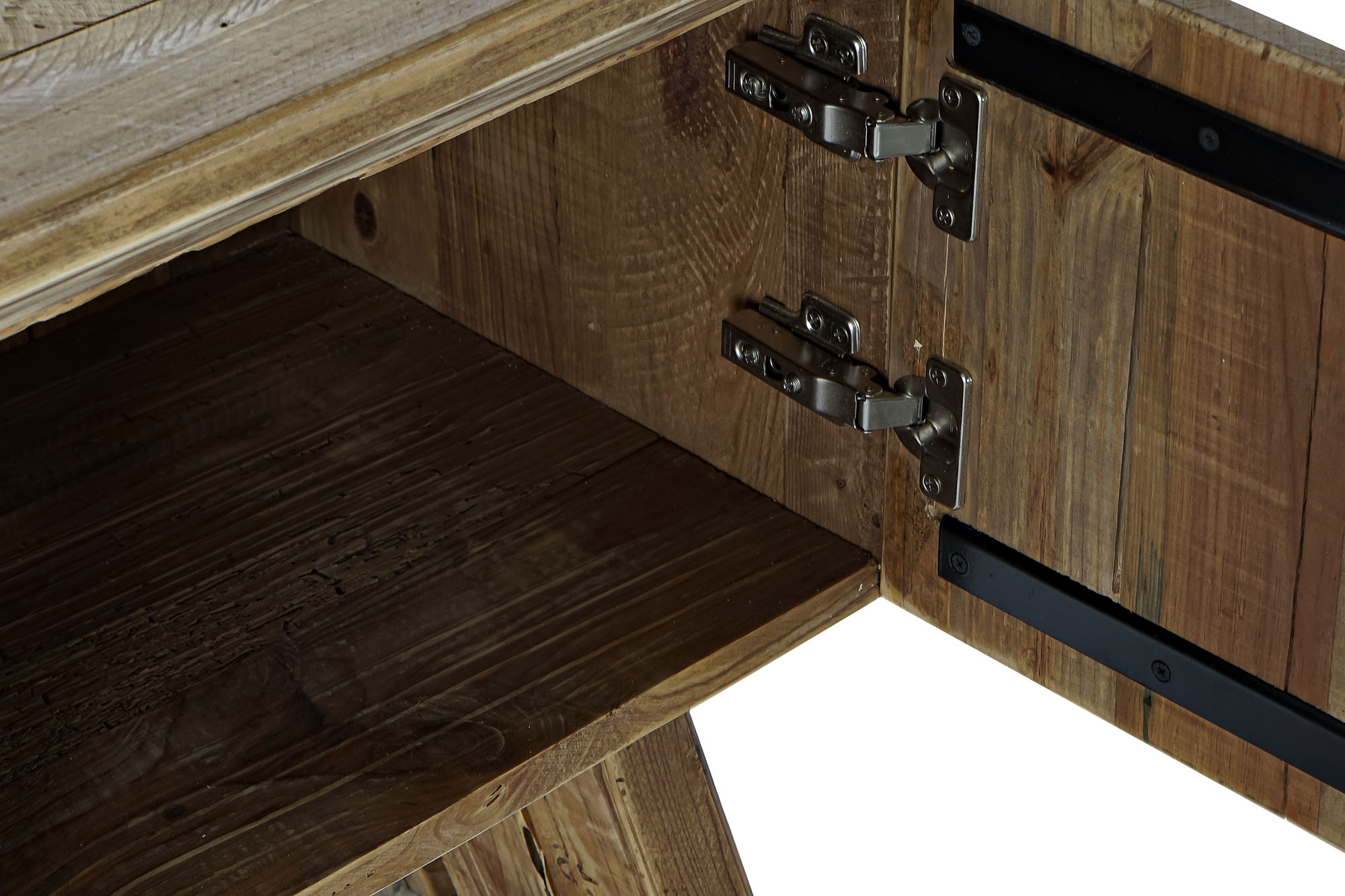 Mueble tv madera reciclada 180x45x60 natural
