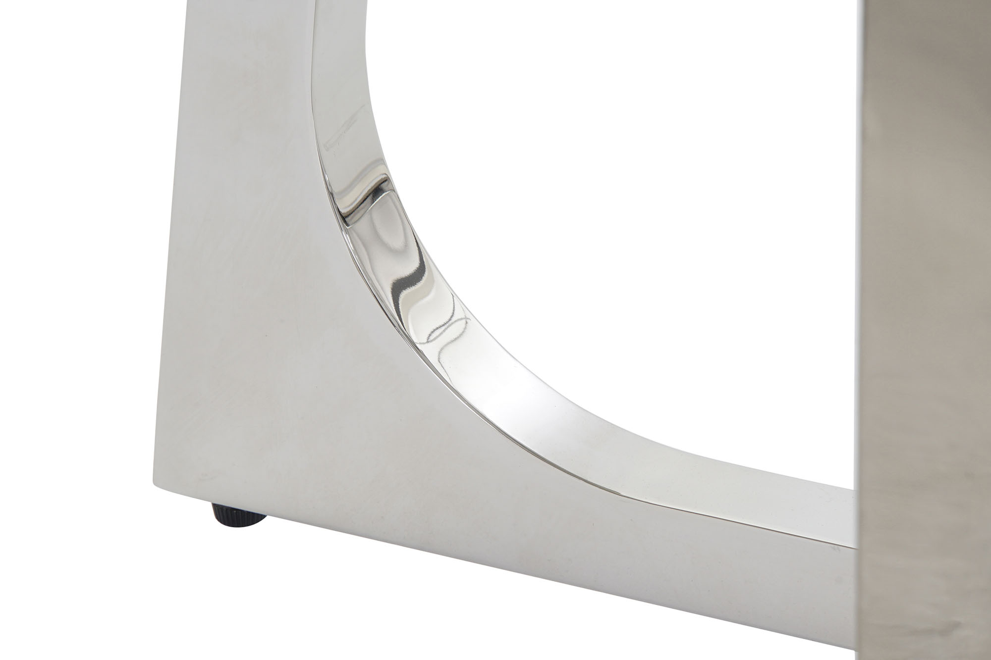 Consola acero marmol 150x45x80 plateado