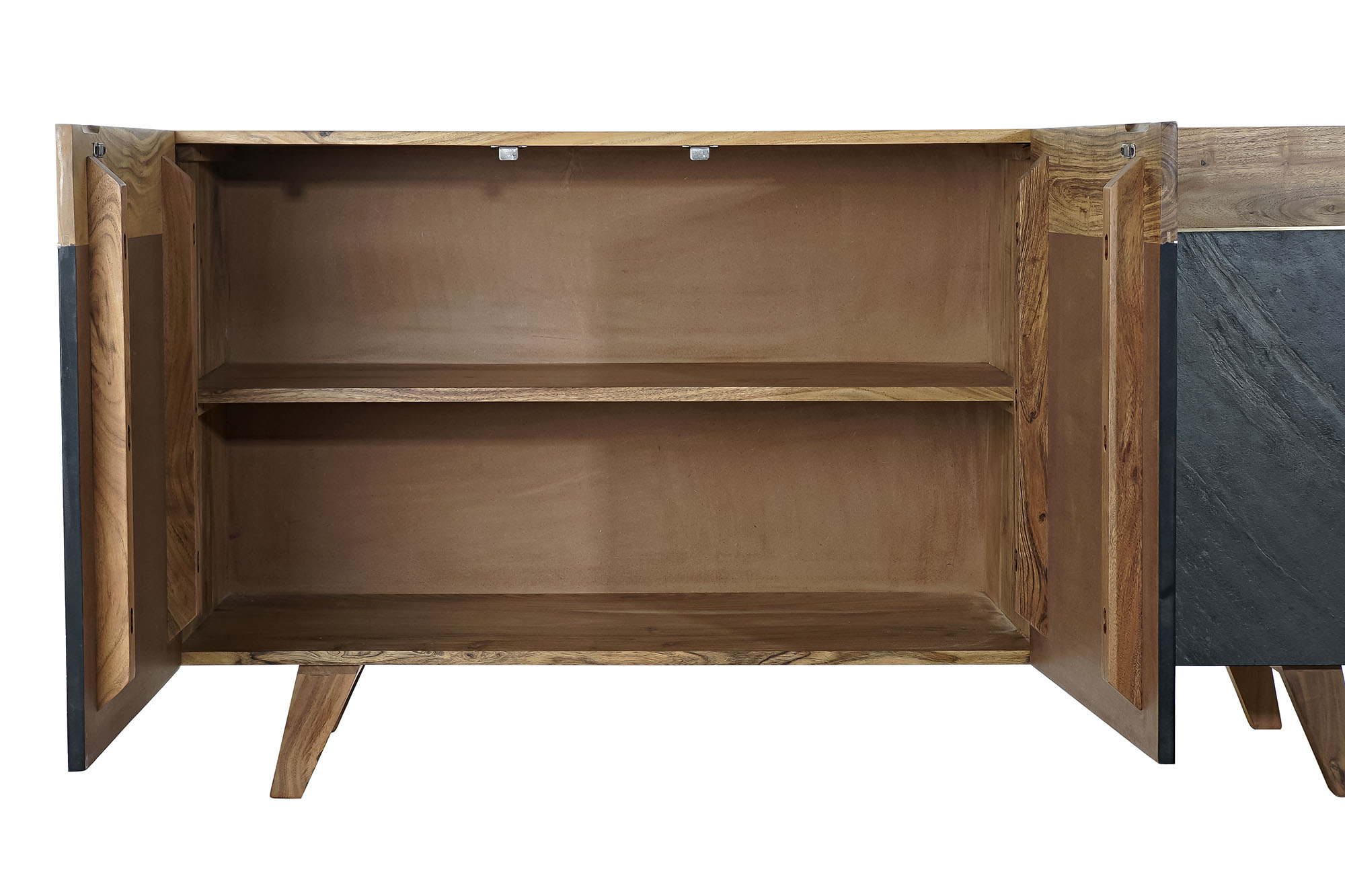 Buffet acacia 145x42x74 marron