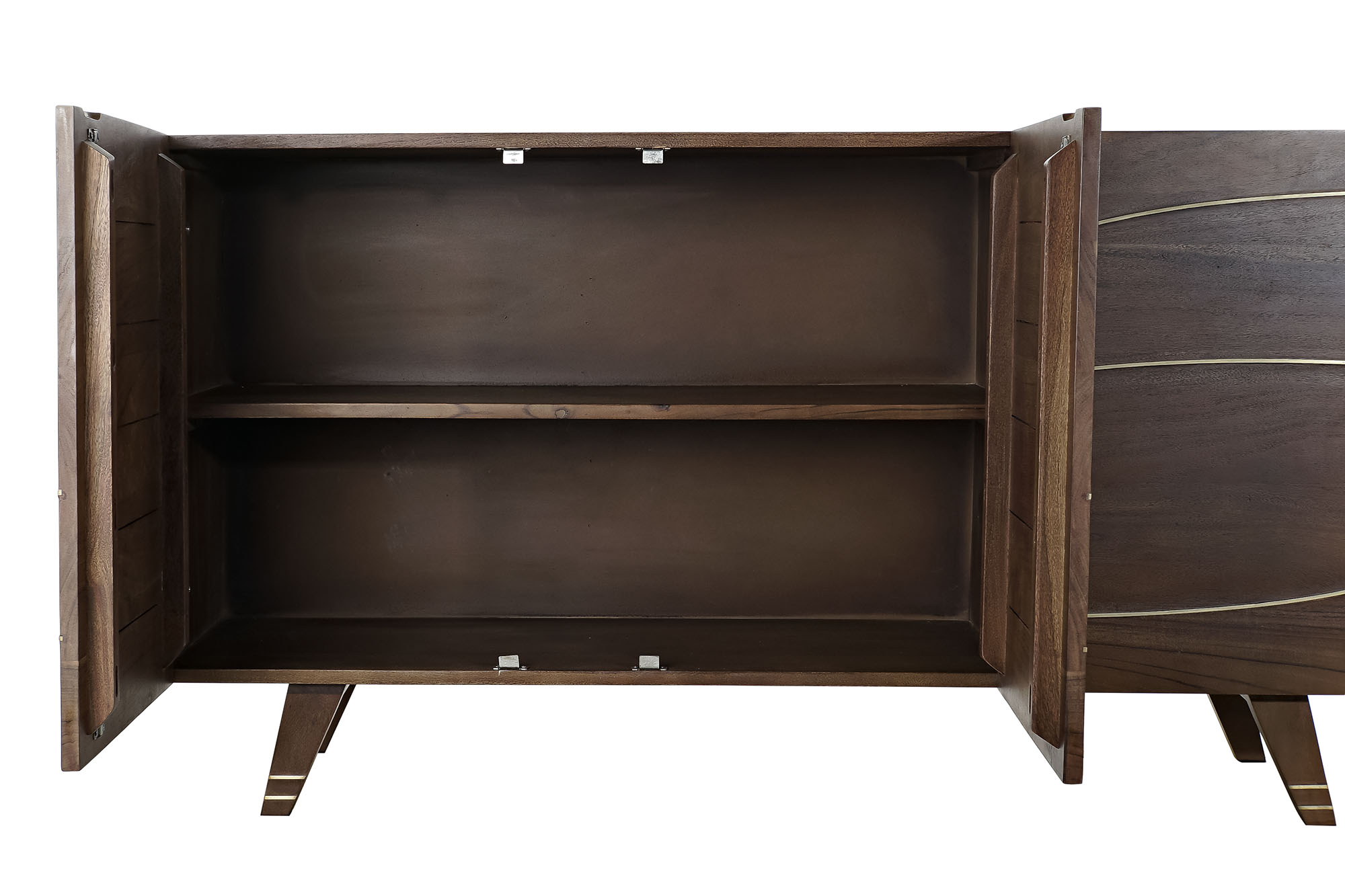 Buffet acacia 145x41x76 marron oscuro