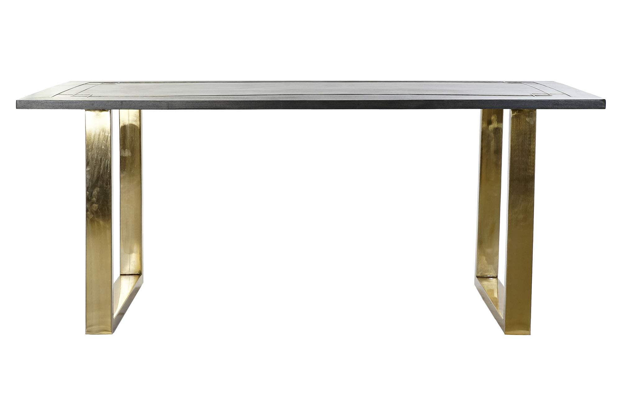 Mesa comedor mango metal 180x89x75 negro