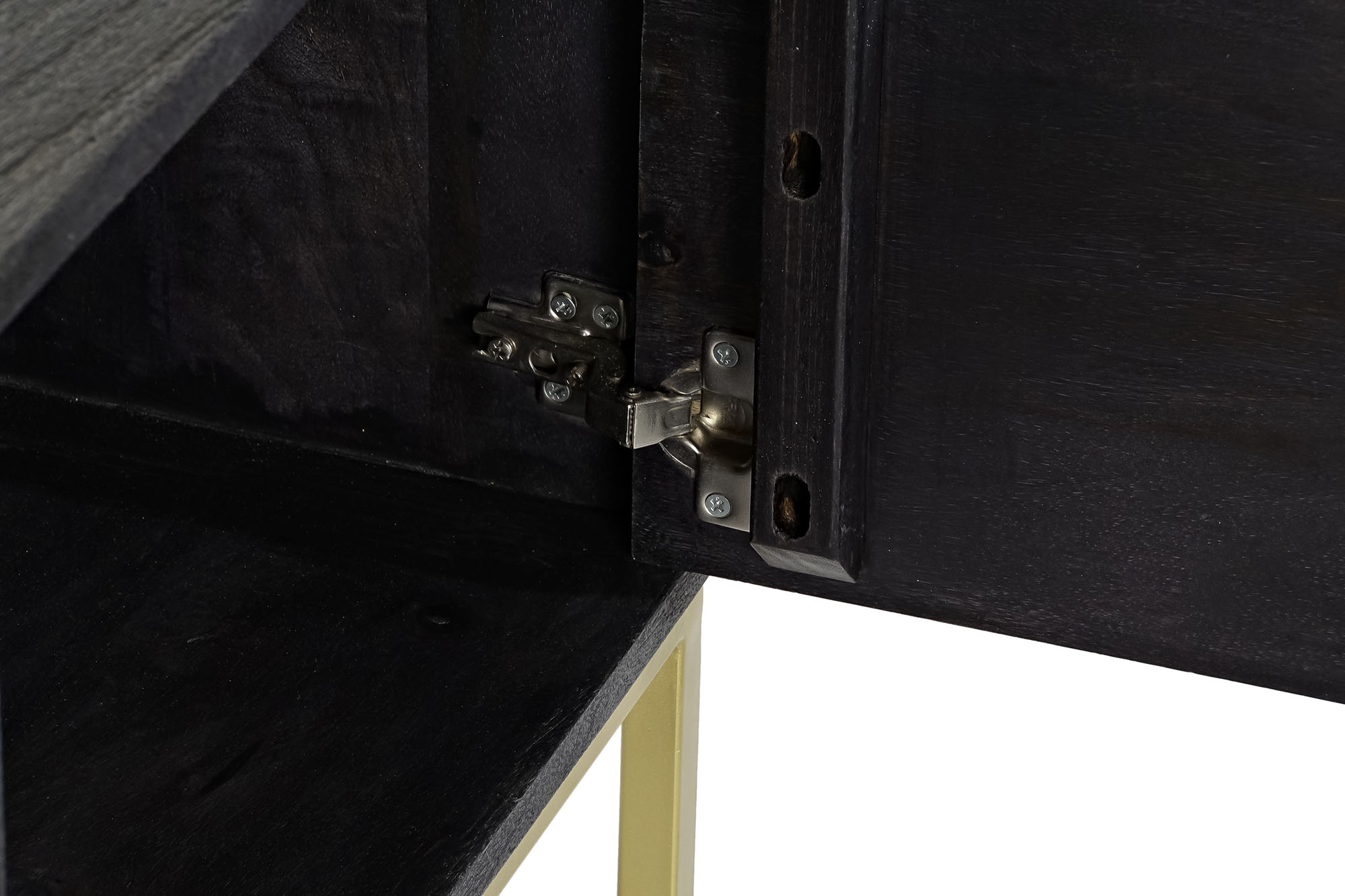 Mueble tv mango metal 147x38x51 negro