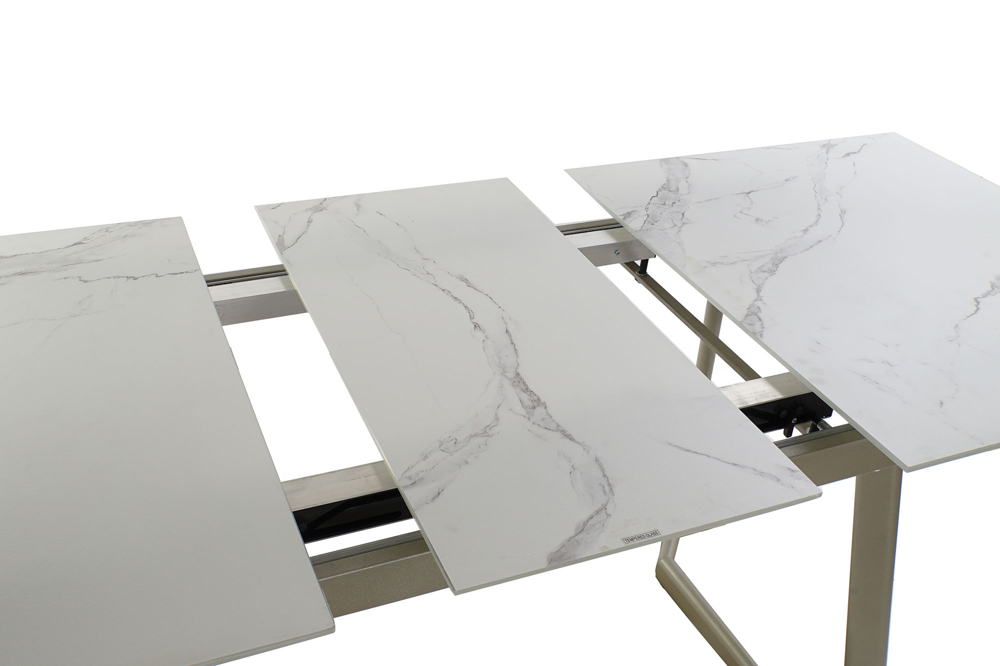 Mesa comedor cristal 140x80x76 180 extensible