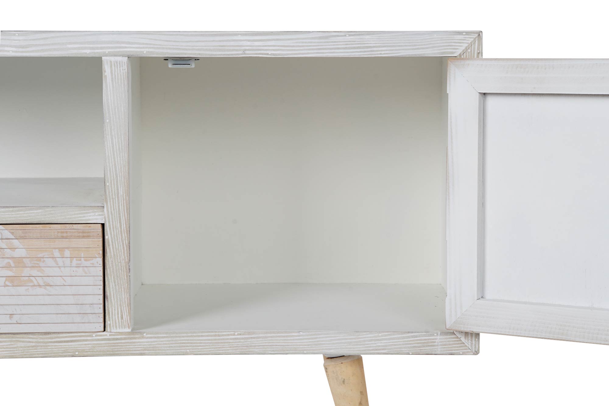 Mueble tv madera bambu 140x40x51 palmeras decape