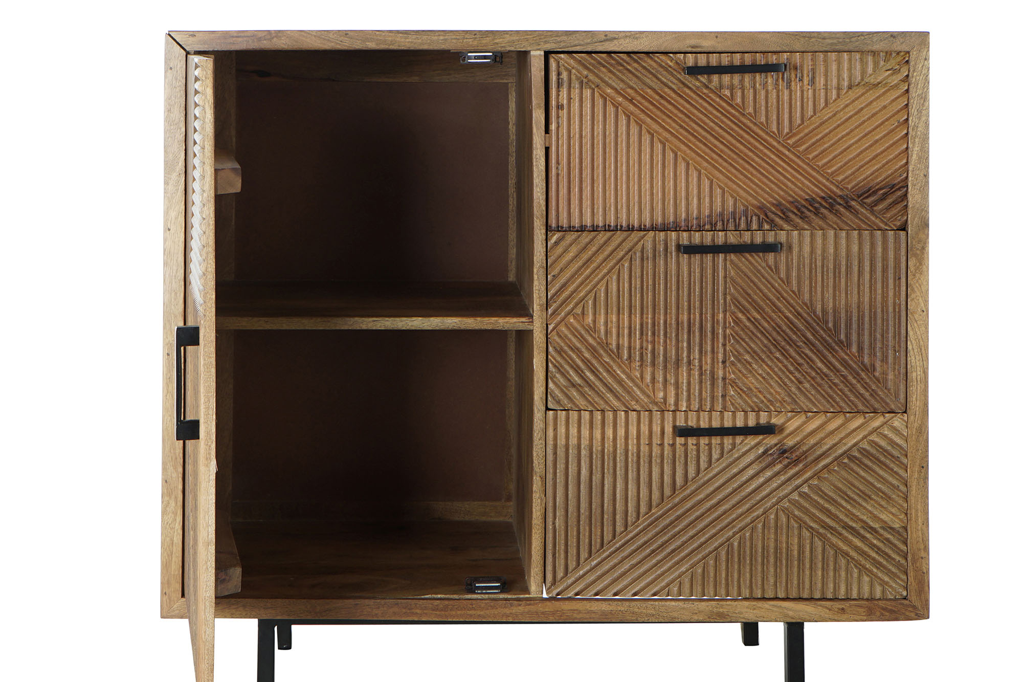 Aparador mango metal 90x40x87 natural