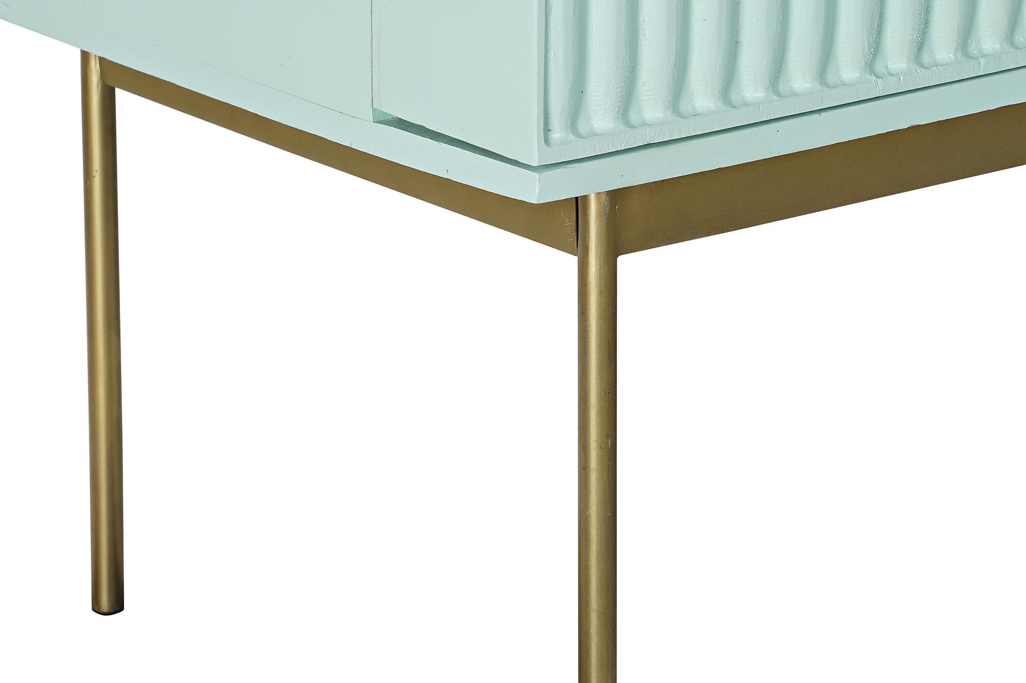 Mueble bar madera metal 90x48x130 turquesa
