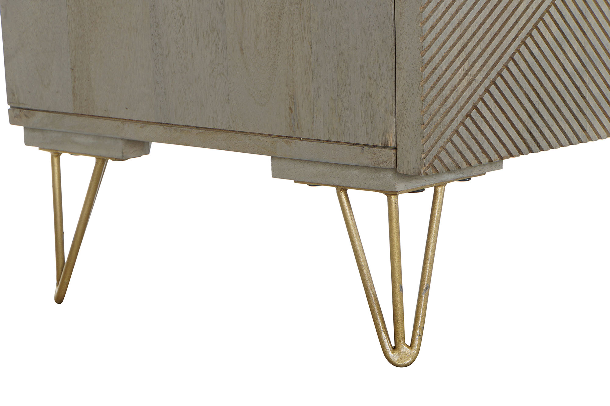 Buffet mango metal 160x45x75 gris