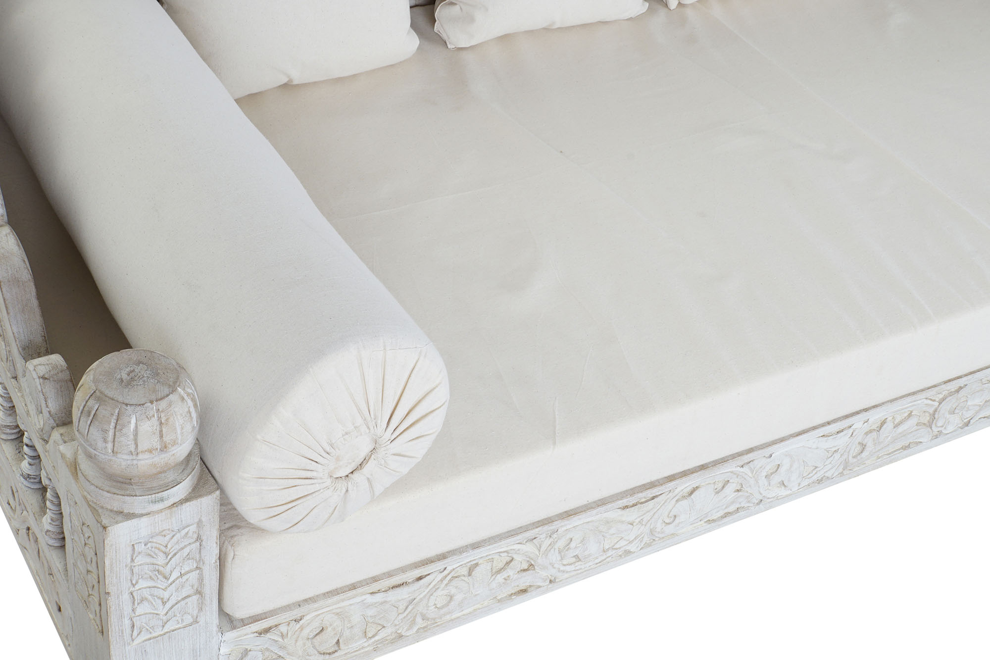 Sofa mango poliester 190x77x90 blanco