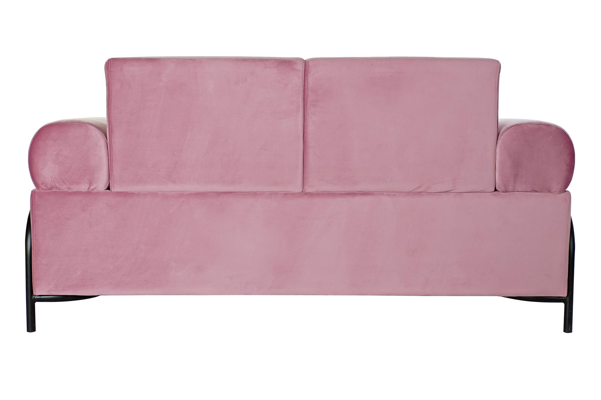 Sofa poliester metal 154x76x76 rosa