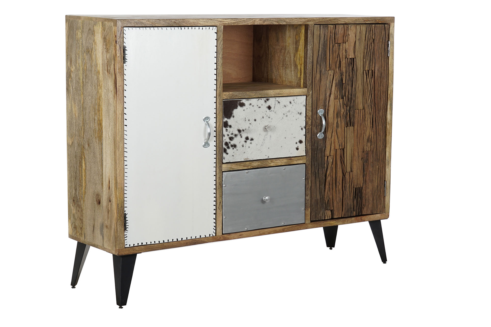 Buffet mango metal 140x40x111 marron
