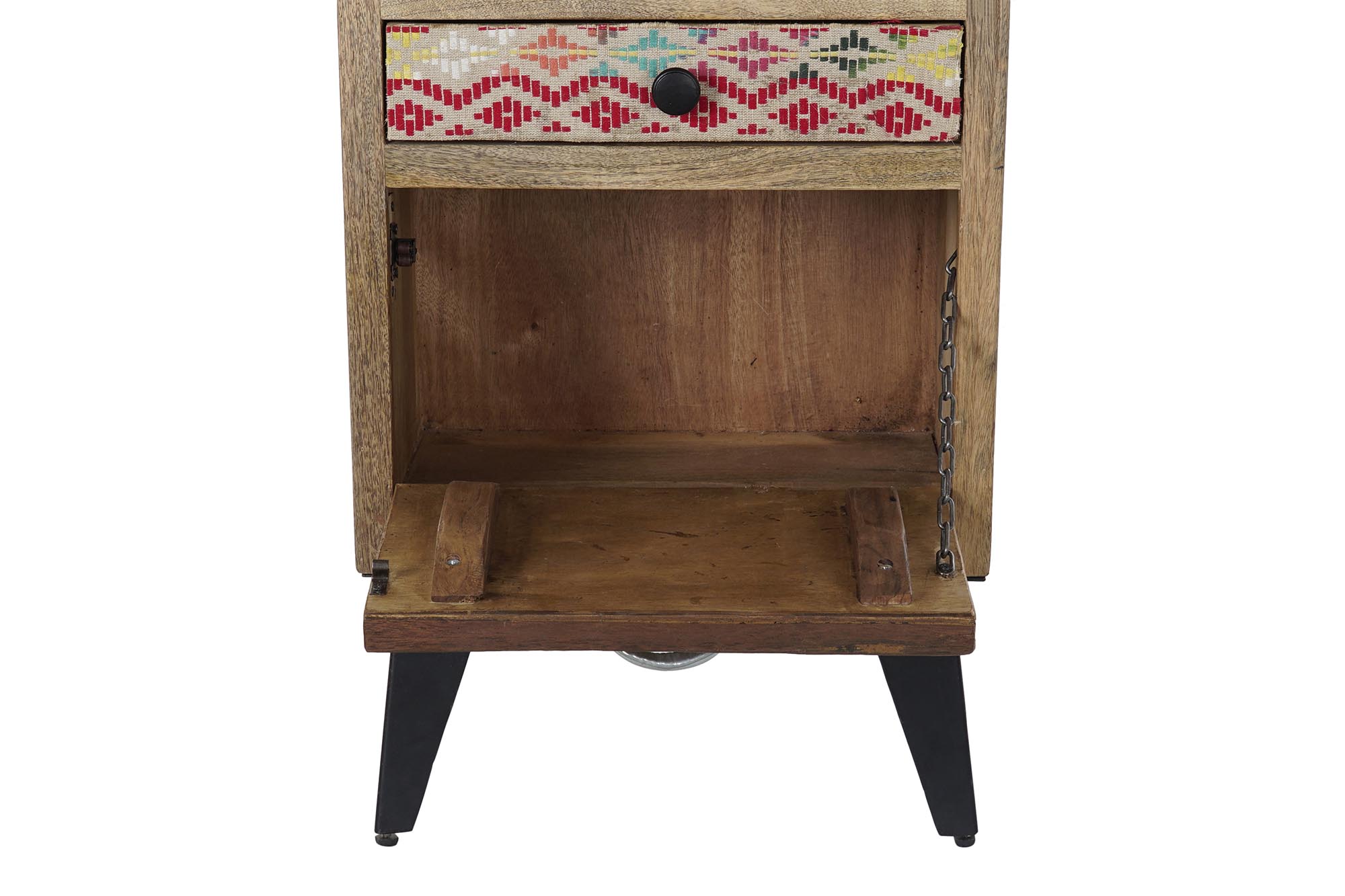 Cajonera mango metal 45x35x120 natural