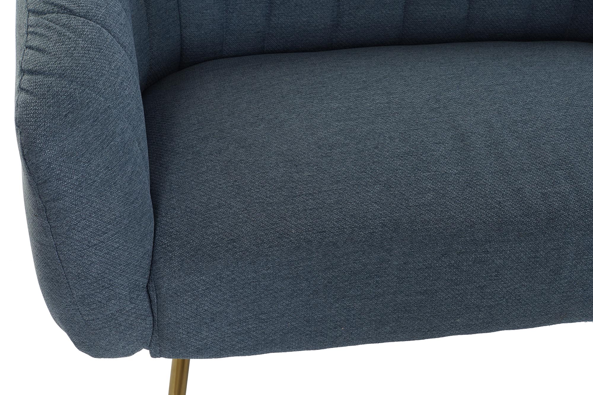 Sofa poliester metal 129x75x73 azul