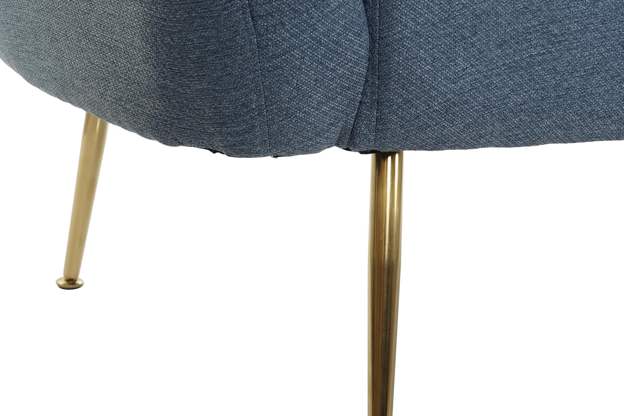 Sofa poliester metal 129x75x73 azul