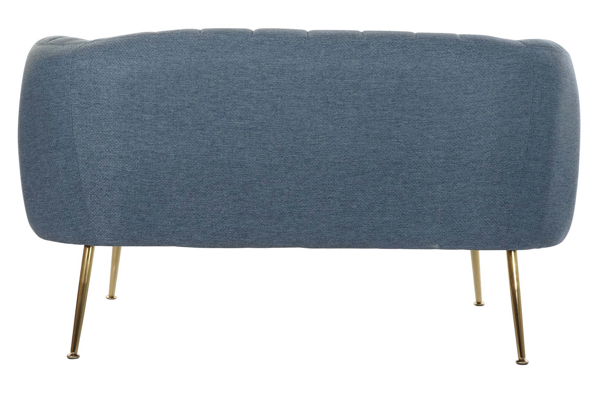 Sofa poliester metal 129x75x73 azul