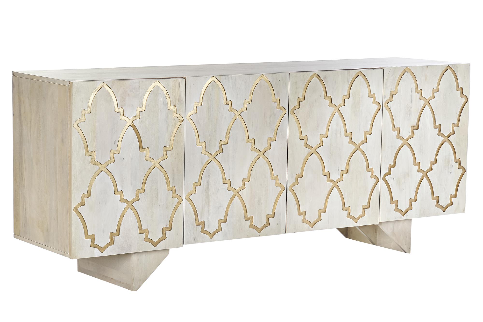 Buffet mango 177x45x75 4 puertas decape blanco