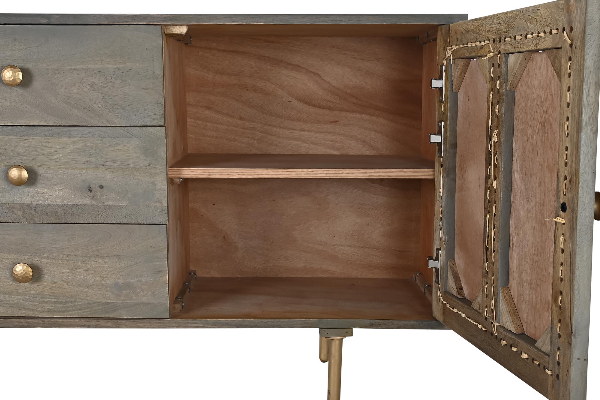 Buffet mango mdf 160x40x75 gris