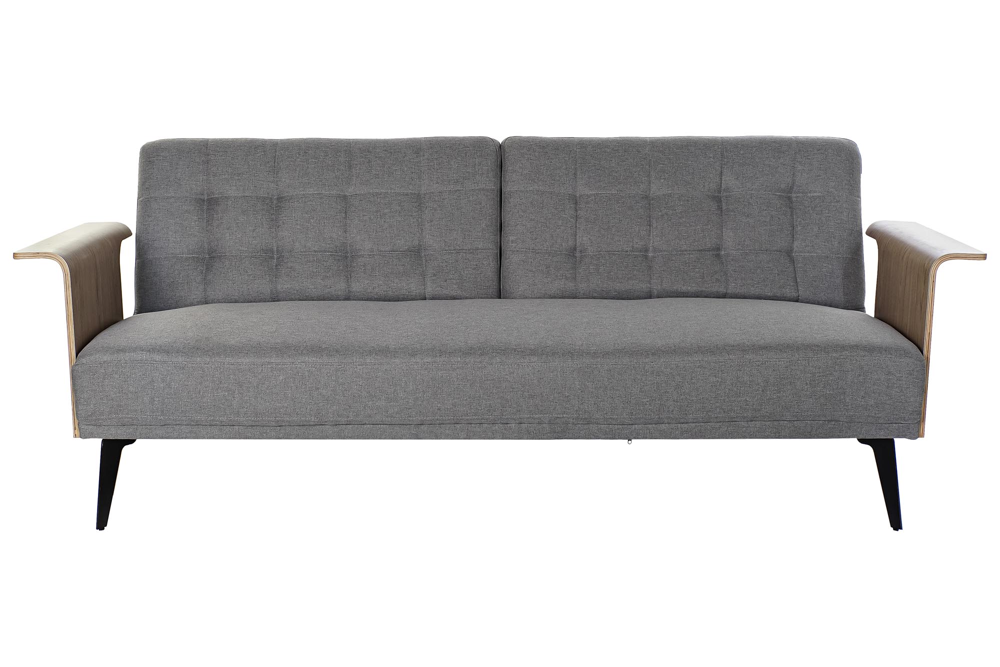 Sofa cama eucalipto metal 203x87x81 gris