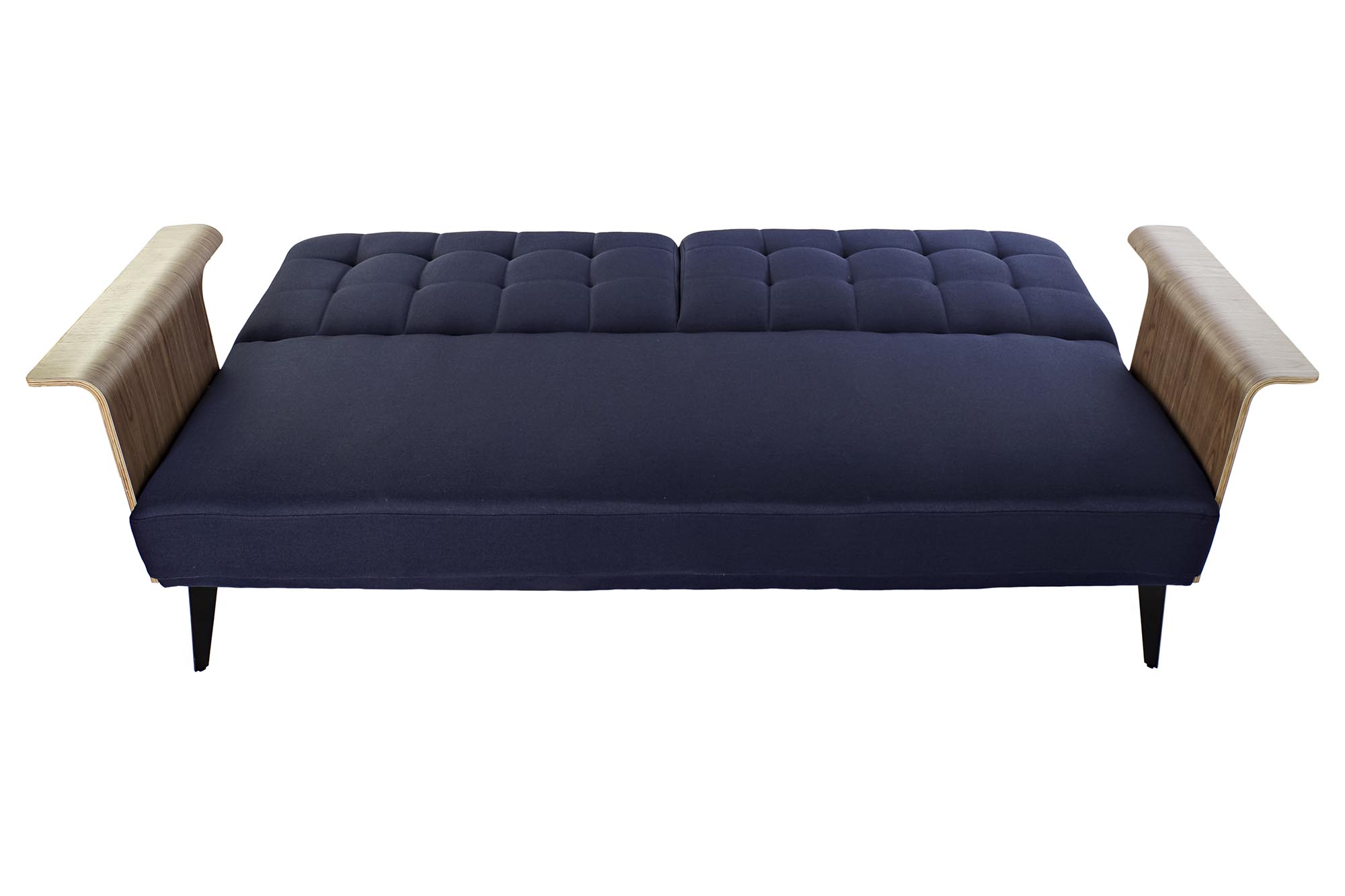 Sofa cama eucalipto metal 203x87x81 azul