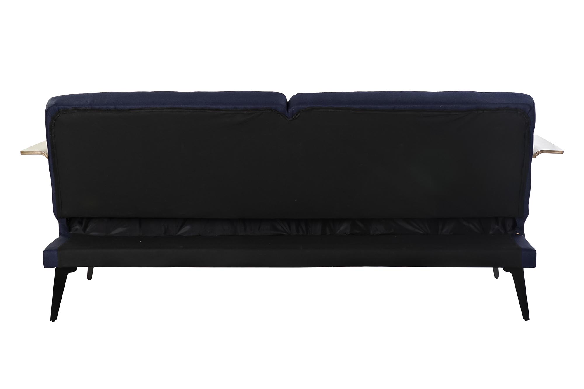 Sofa cama eucalipto metal 203x87x81 azul