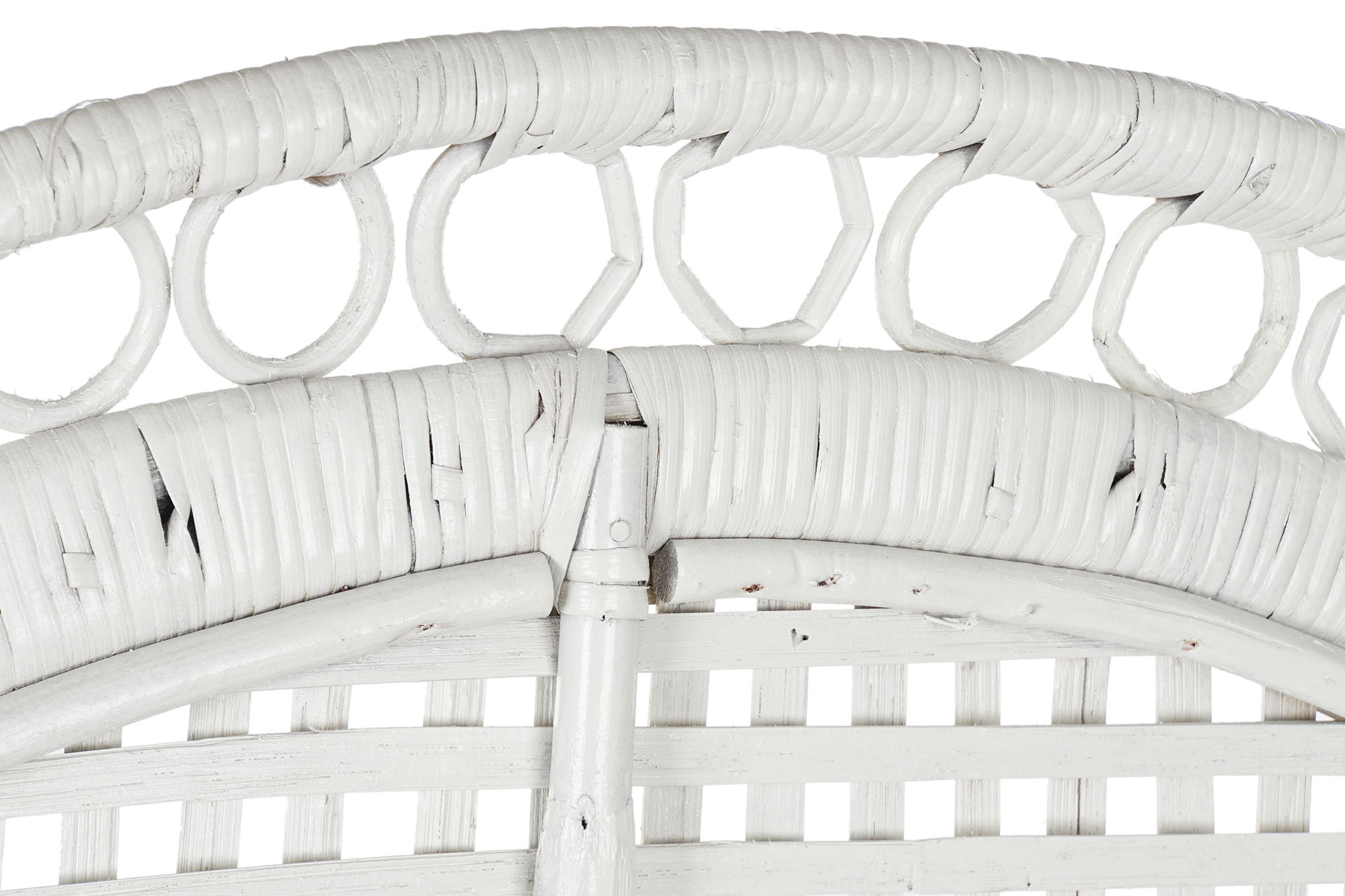 Sillon ratan poliester 96x66x140 blanco