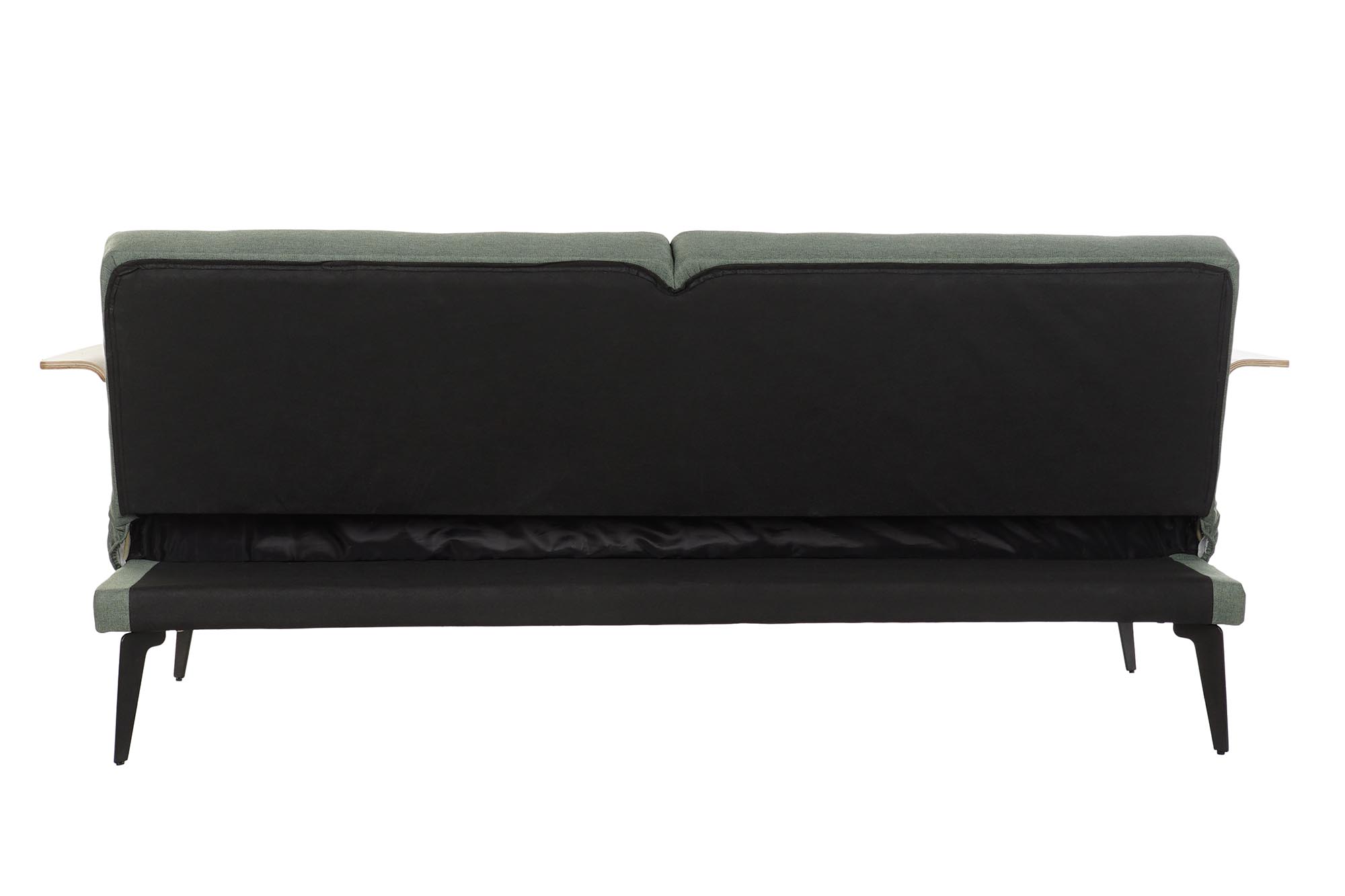 Sofa cama eucalipto metal 203x87x81 verde