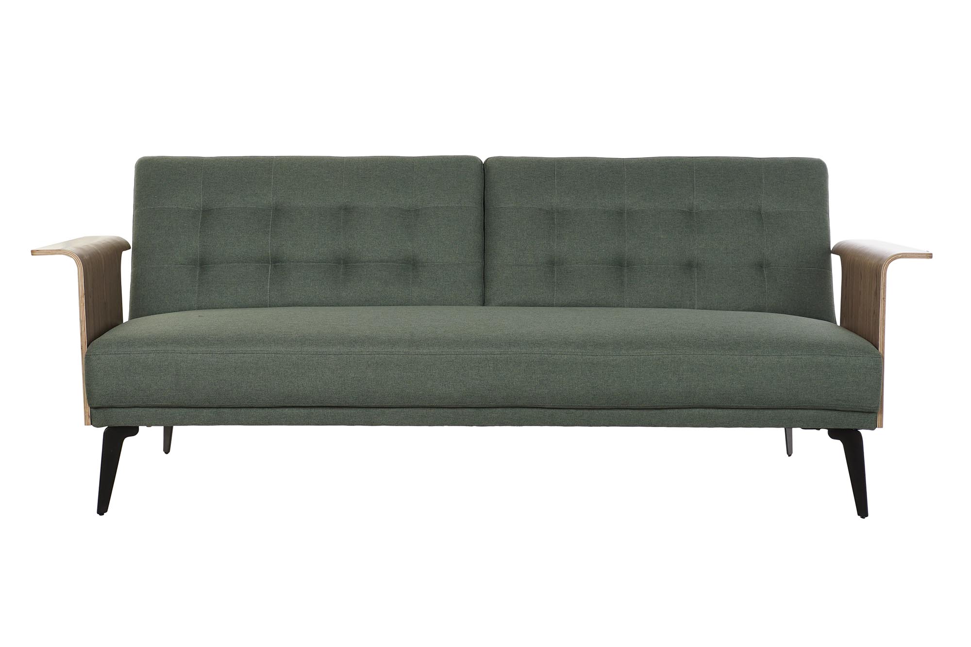 Sofa cama eucalipto metal 203x87x81 verde