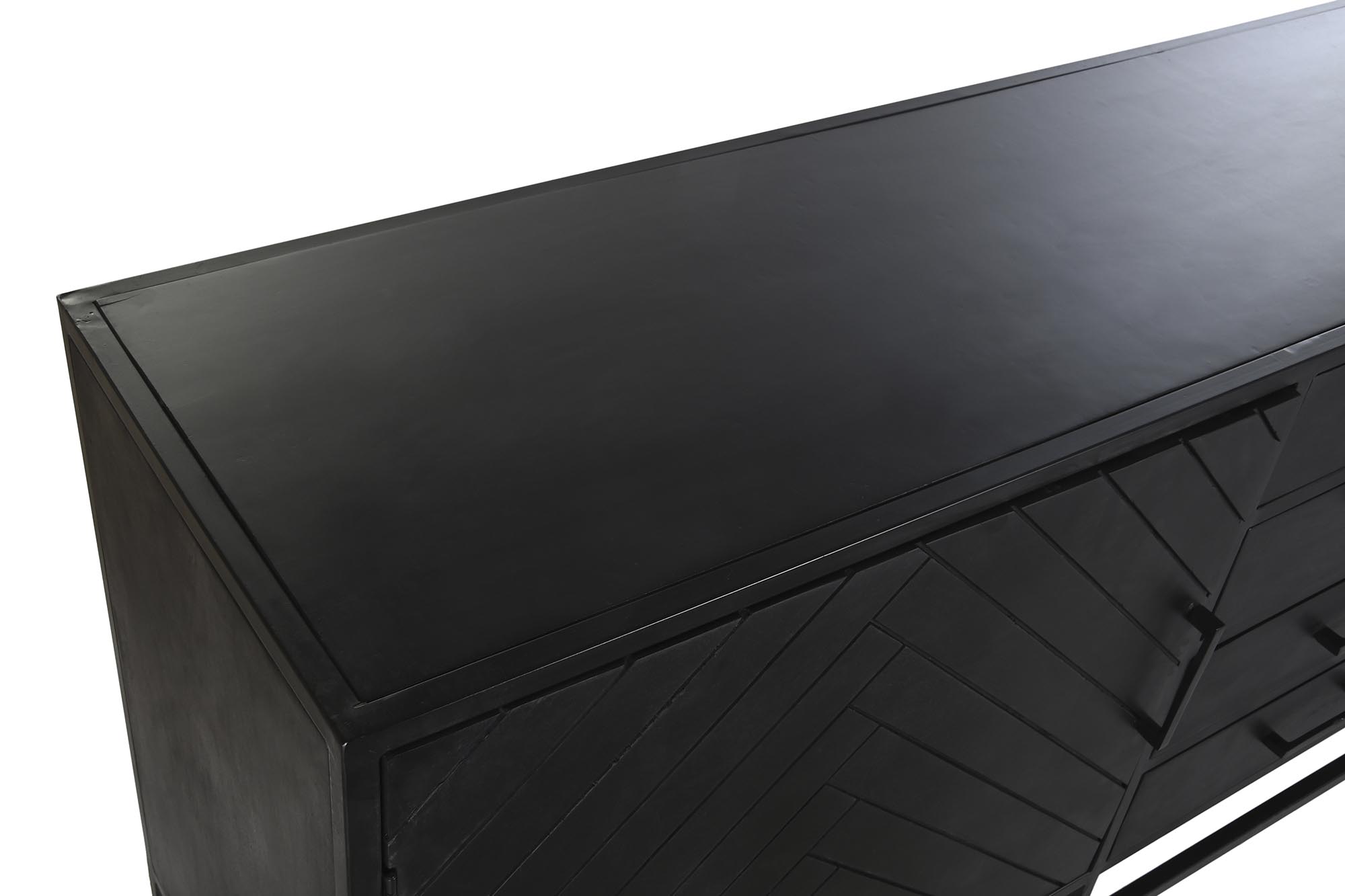 Buffet mango metal 210x45x75 negro