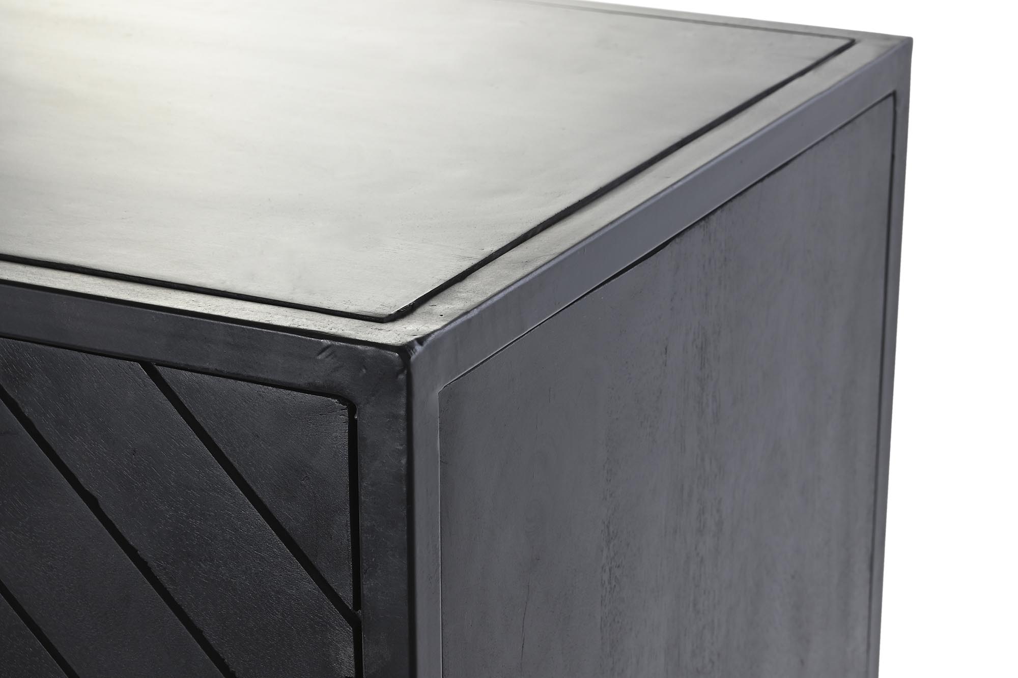 Buffet mango metal 210x45x75 negro