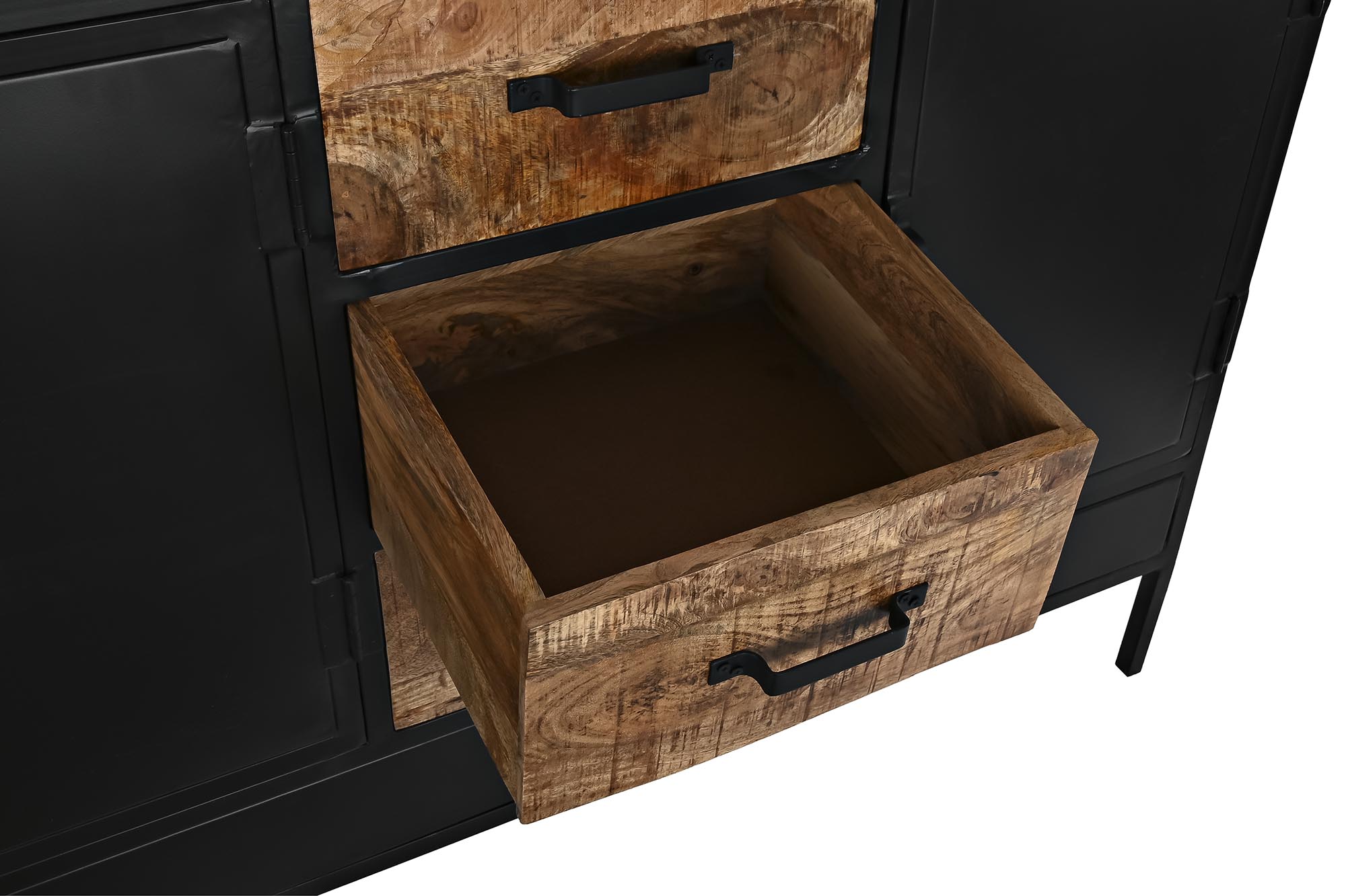 Buffet mango metal 160x40x90 marron