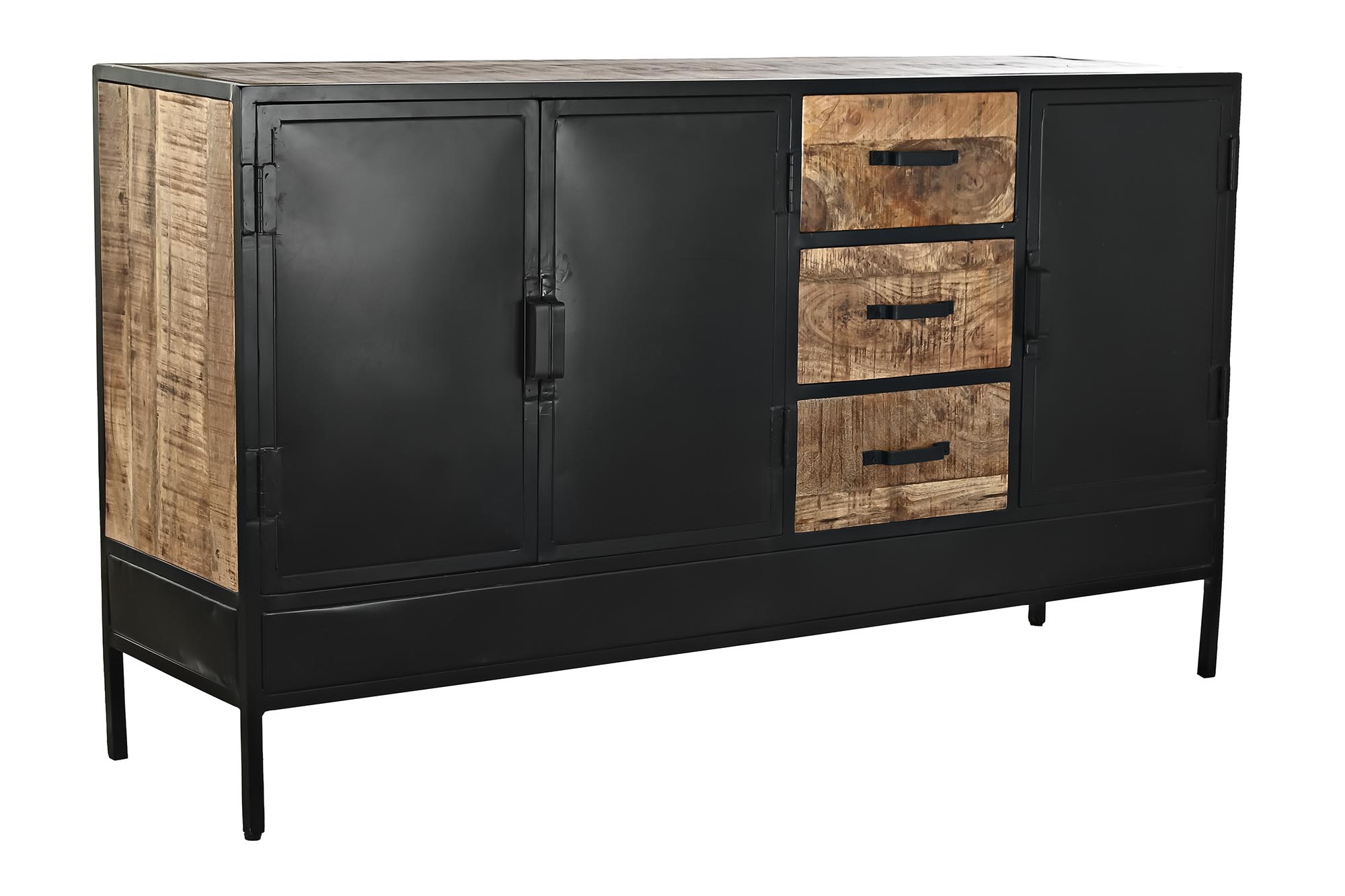 Buffet mango metal 160x40x90 marron