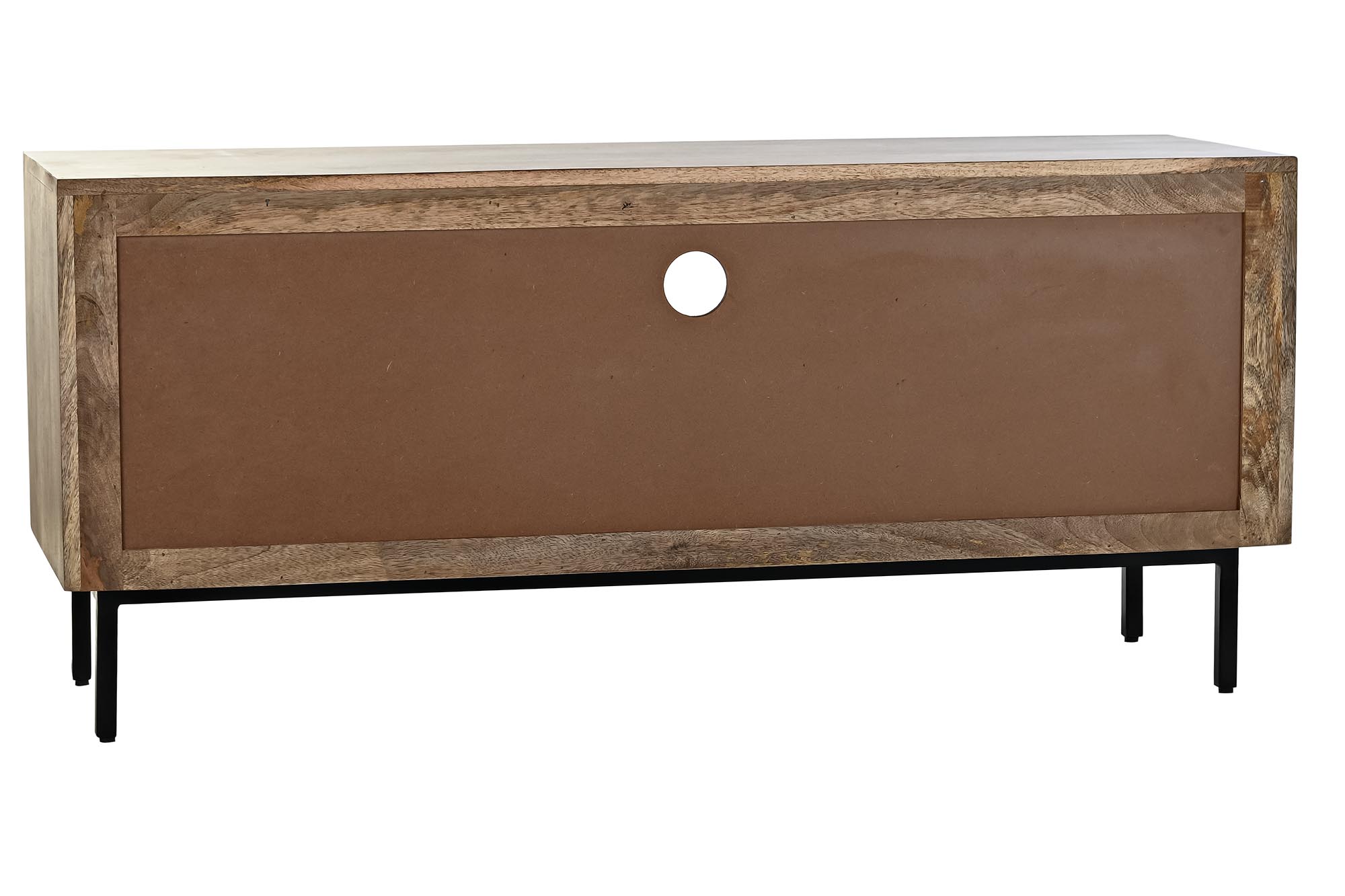 Mueble tv mango metal 125x40x55 negro