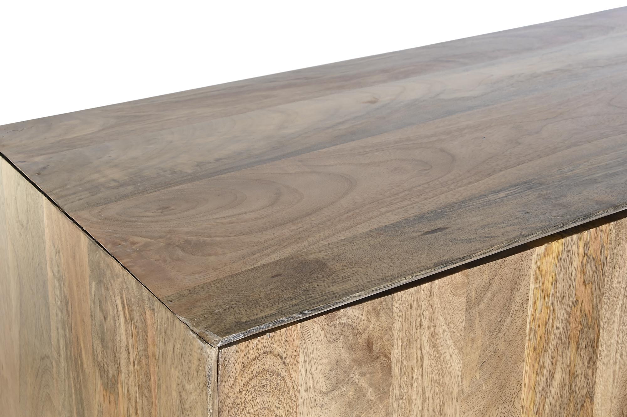 Aparador mango metal 84x43x152 marron claro