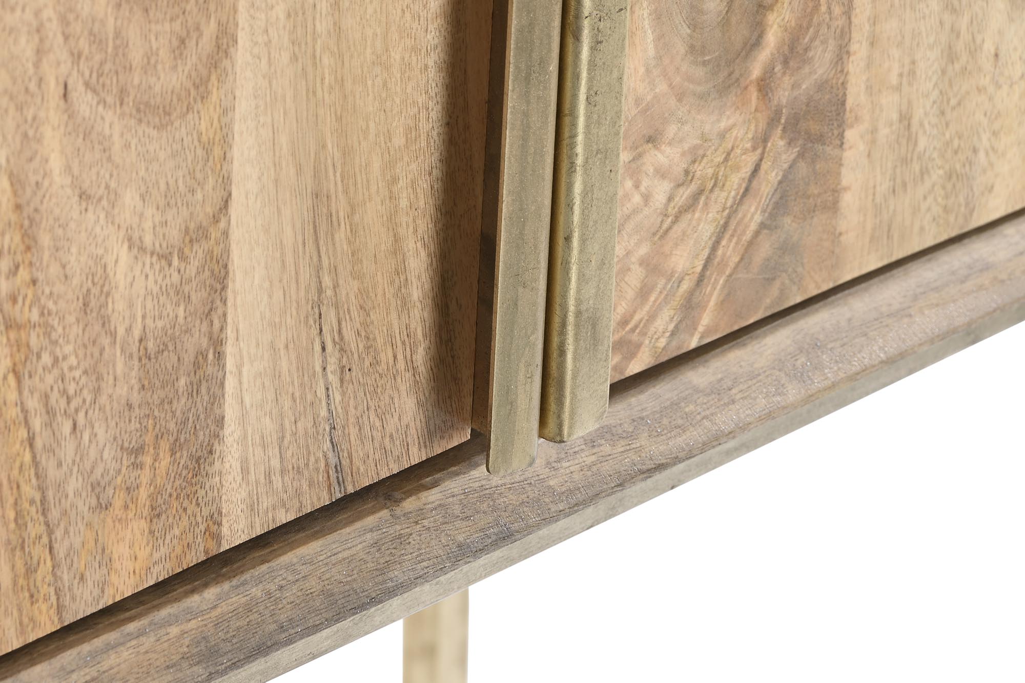 Aparador mango metal 84x43x152 marron claro