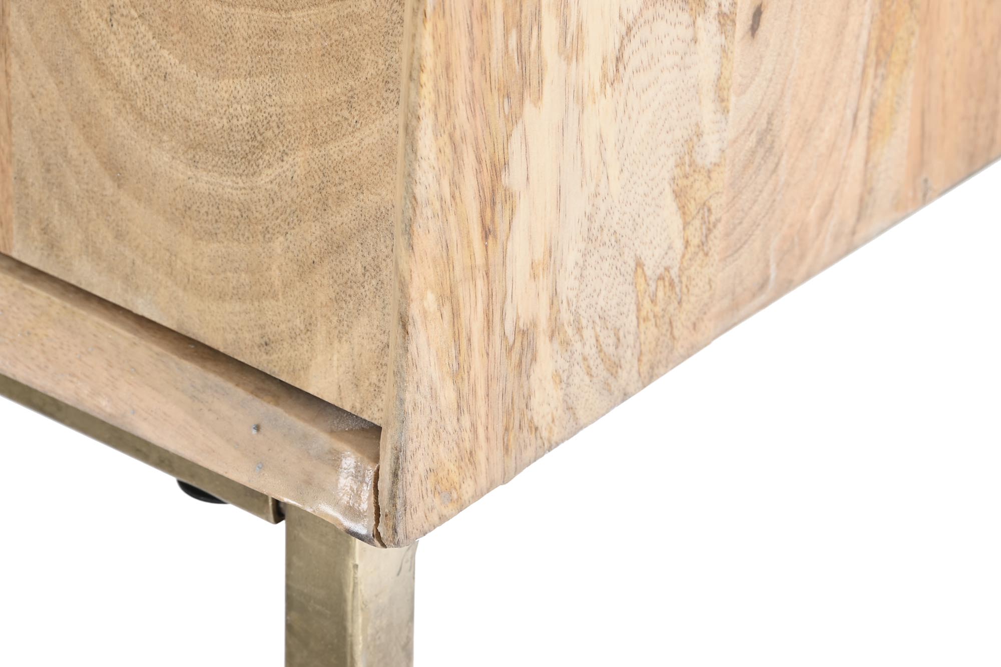 Aparador mango metal 84x43x152 marron claro