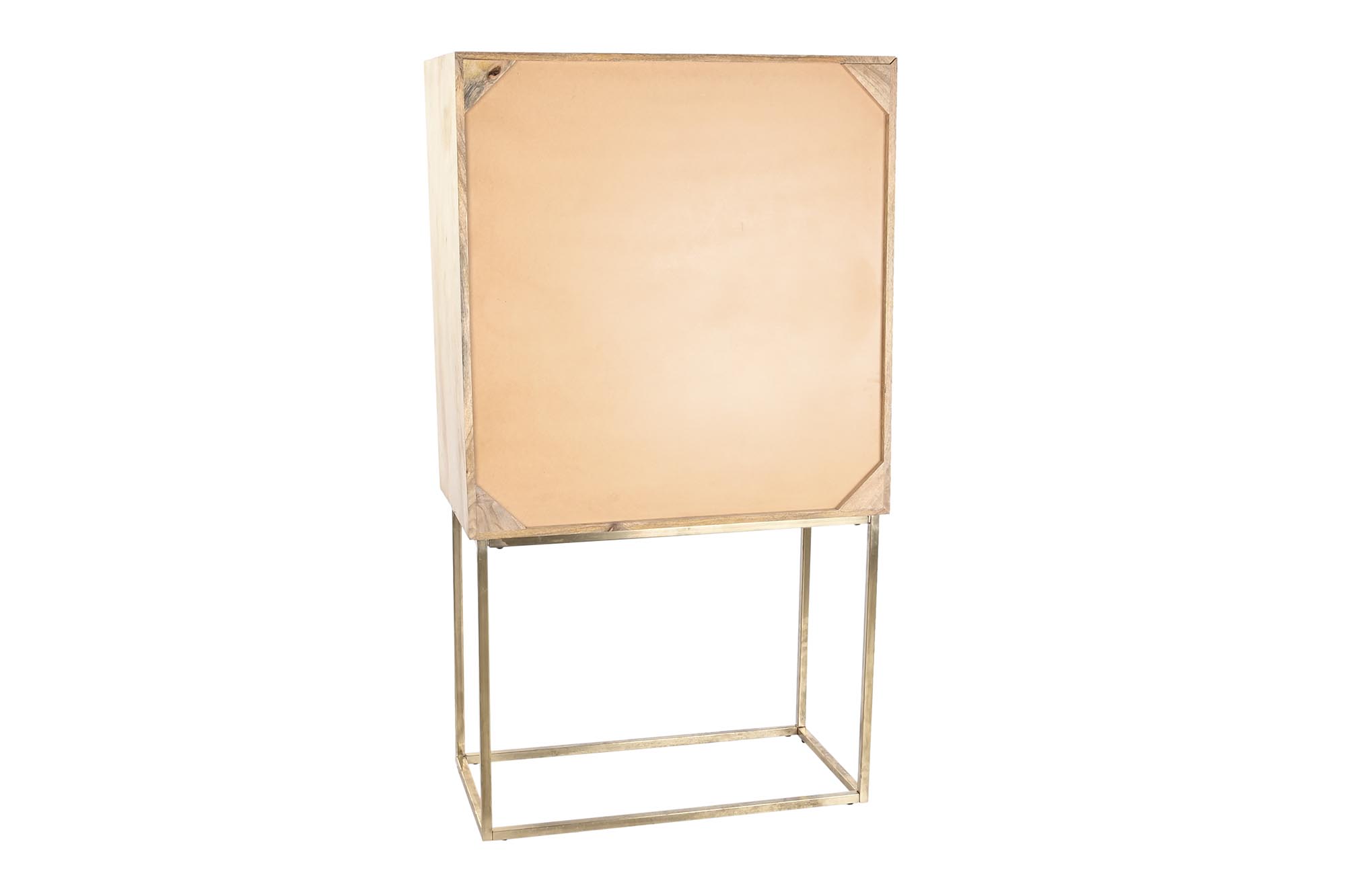 Aparador mango metal 84x43x152 marron claro