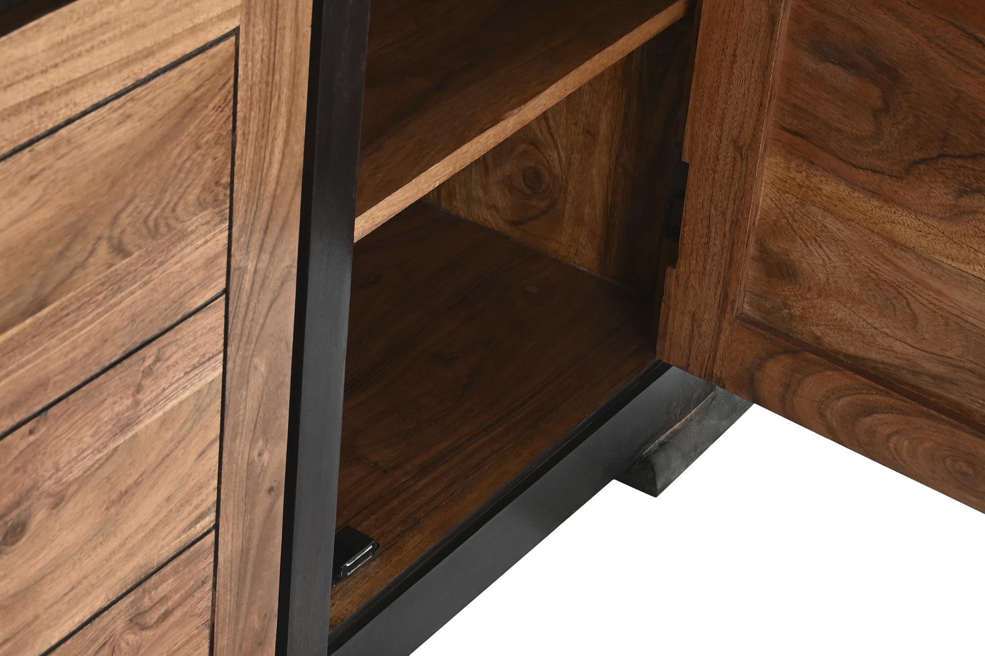 Buffet acacia 200x45x86 negro